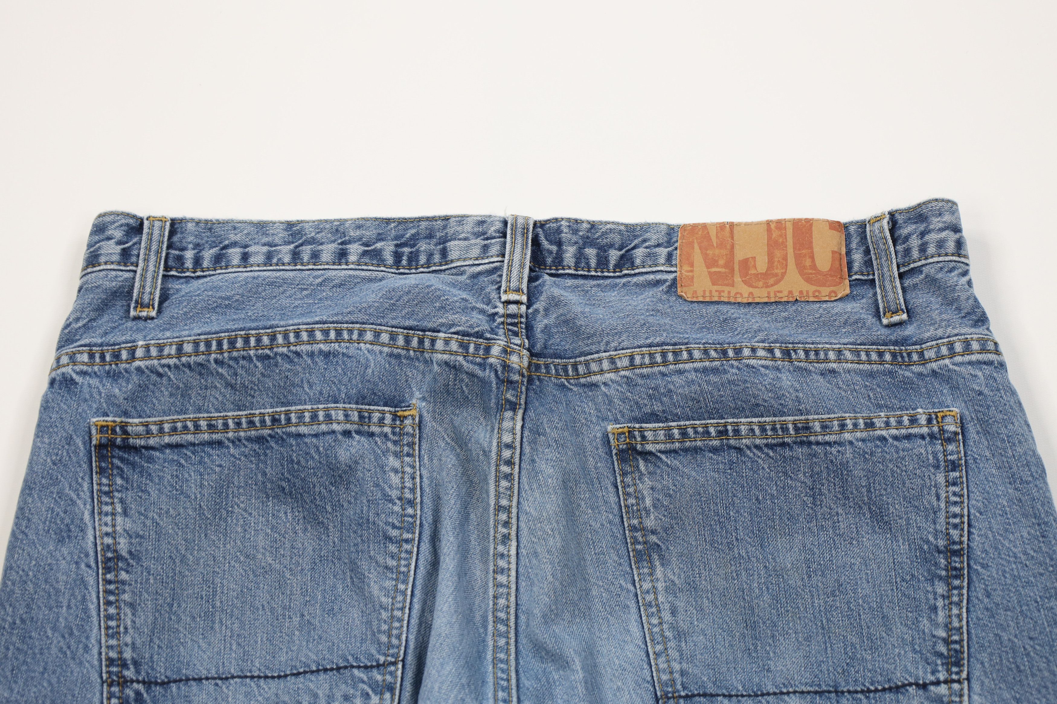 Nautica Vintage 90s Nautica Baggy Wide Leg Denim Jeans Blue Cotton Size US 36 / EU 52 - 11 Thumbnail