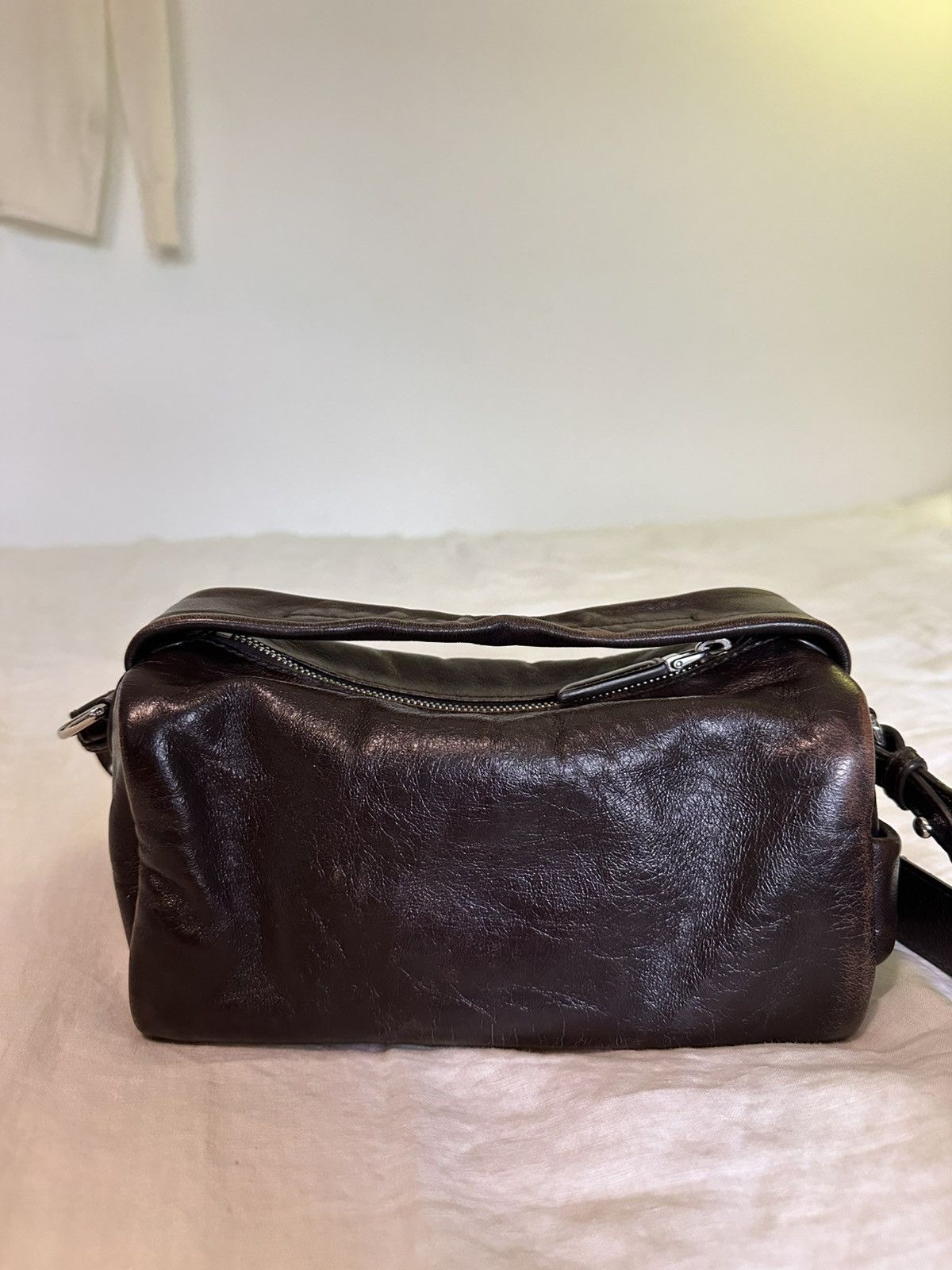 Prada Antiqued leather shoulder bag Size ONE SIZE - 7 Thumbnail