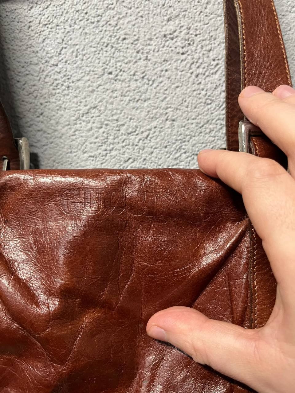 Gucci Gucci womens vintage leather shoulder bag Size ONE SIZE - 3 Thumbnail