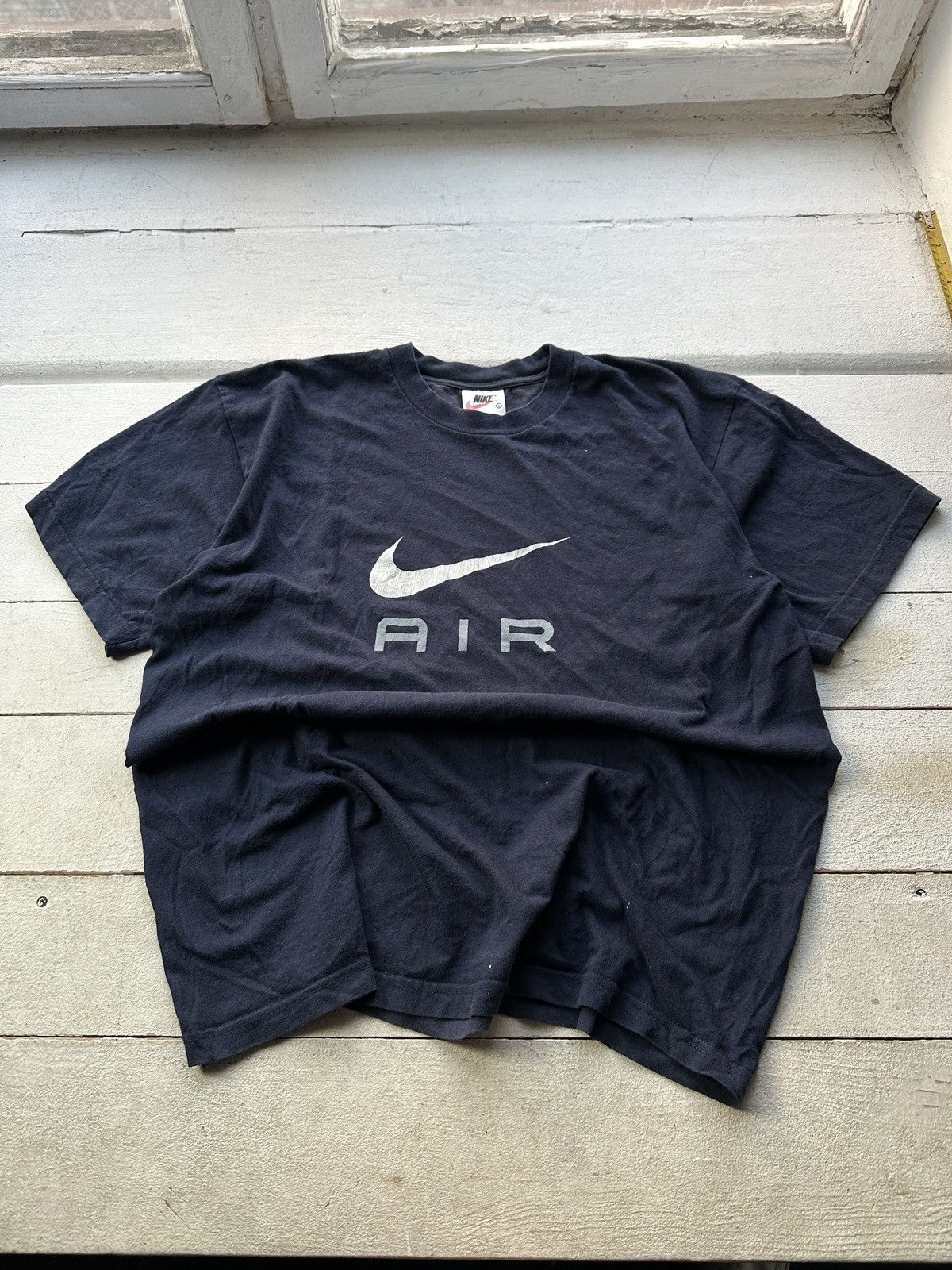 🚨NIKE Y2K BIG SWOOSH vintage T-shirt AIR MAX BIG LOGO