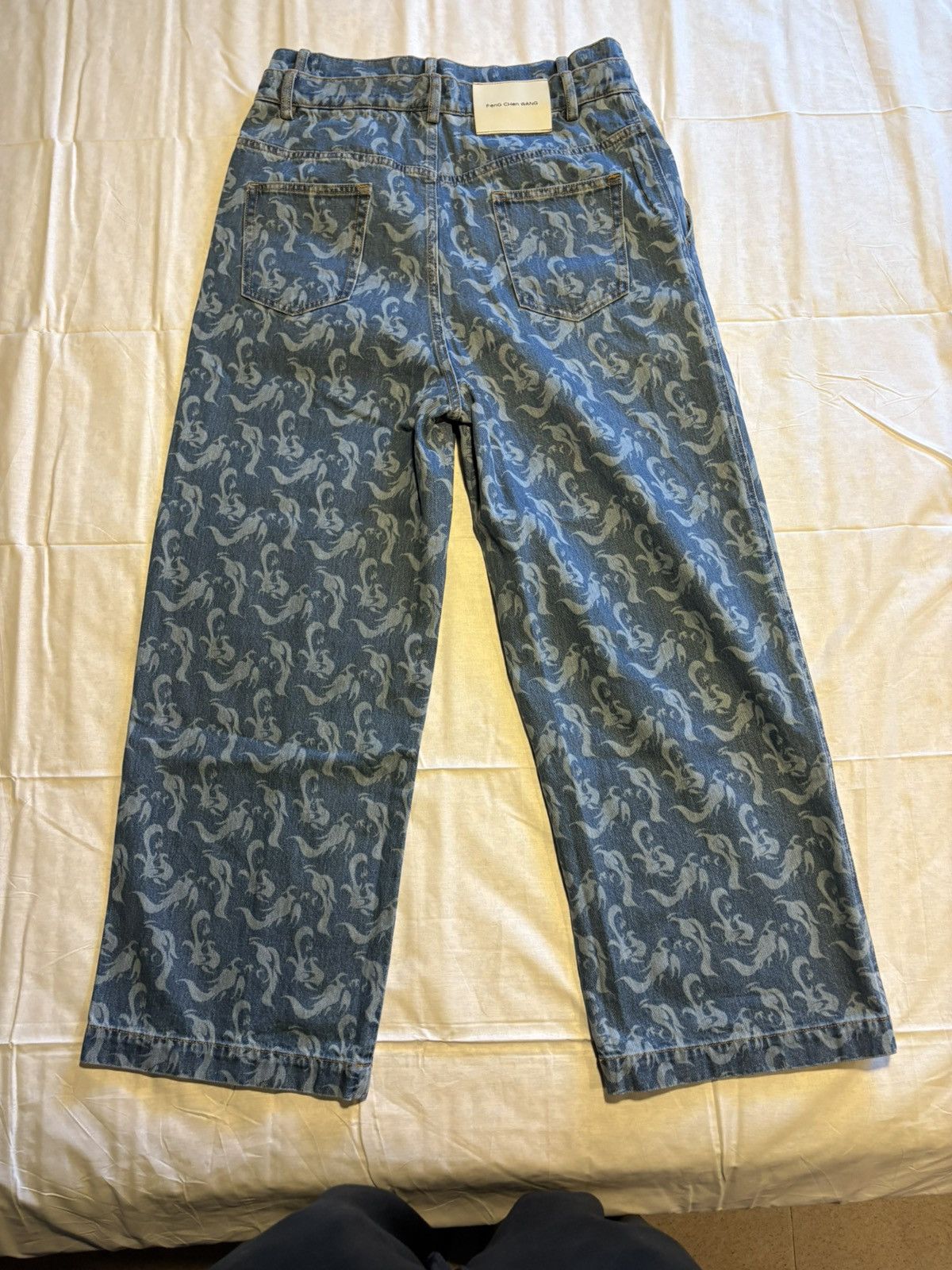 Feng Chen Wang Feng Chen Wang wide leg double waist denim pants. Size US 31 - 11 Thumbnail