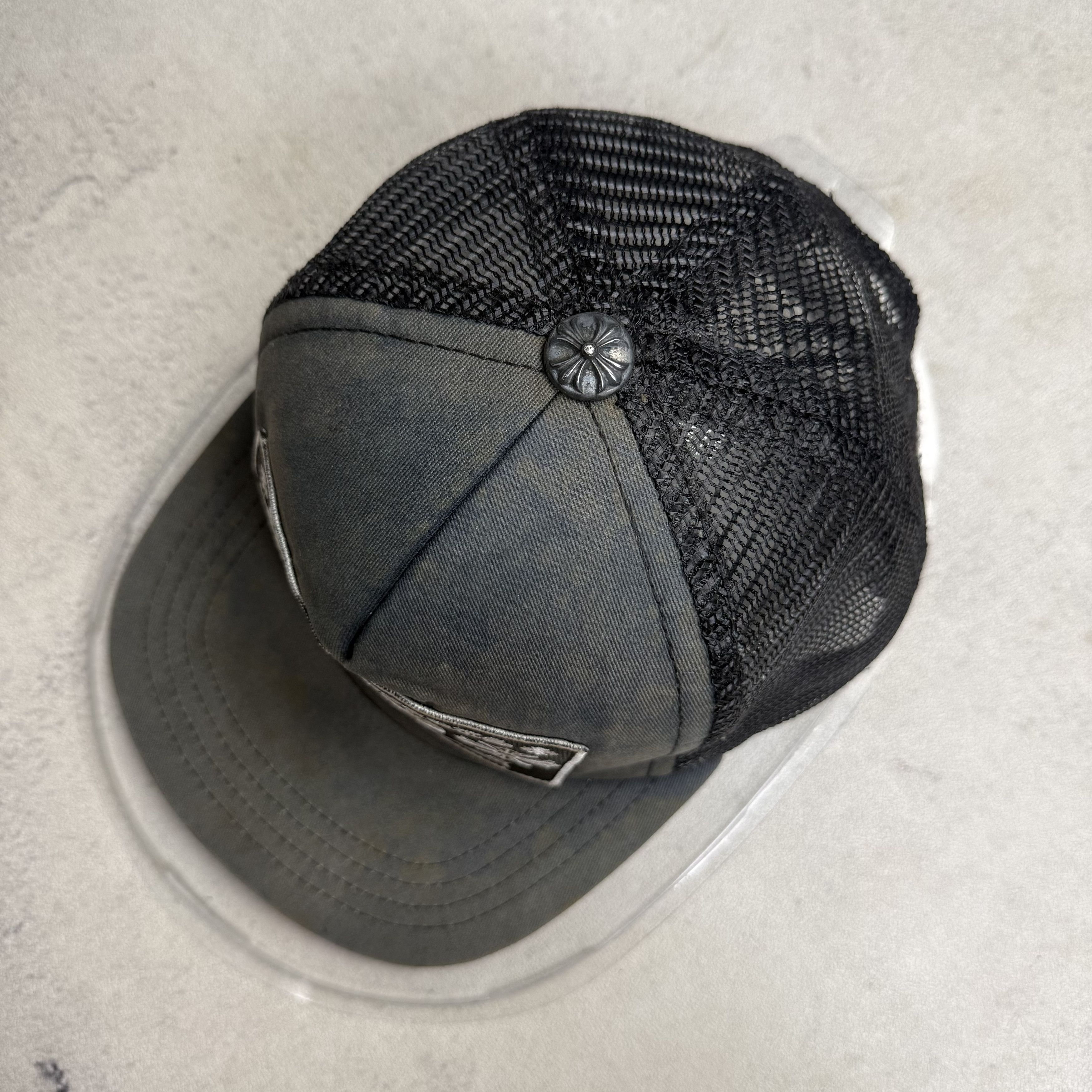 Chrome Hearts 90s Chrome Hearts Hollywood Sun Faded Trucker Hat Size ONE SIZE - 2 Thumbnail