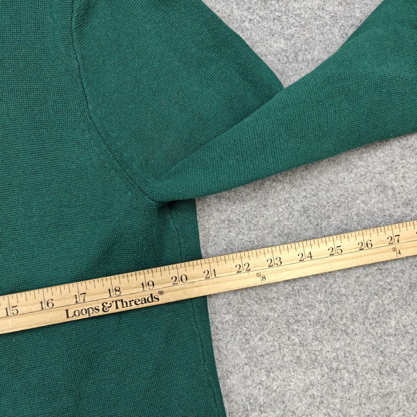 J.Crew J. Crew Cardigan Womens XL Green 100% Cotton Knit Collared Button Front Sweater Size XL / US 12-14 / IT 48-50 - 7 Thumbnail