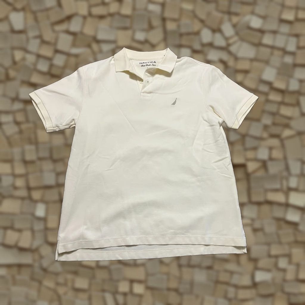 Nautica Nautica Polo Shirt Mens Medium White Short Sleeve Regular Fit Modern Casual Size US M / EU 48-50 / 2 - 1 Thumbnail