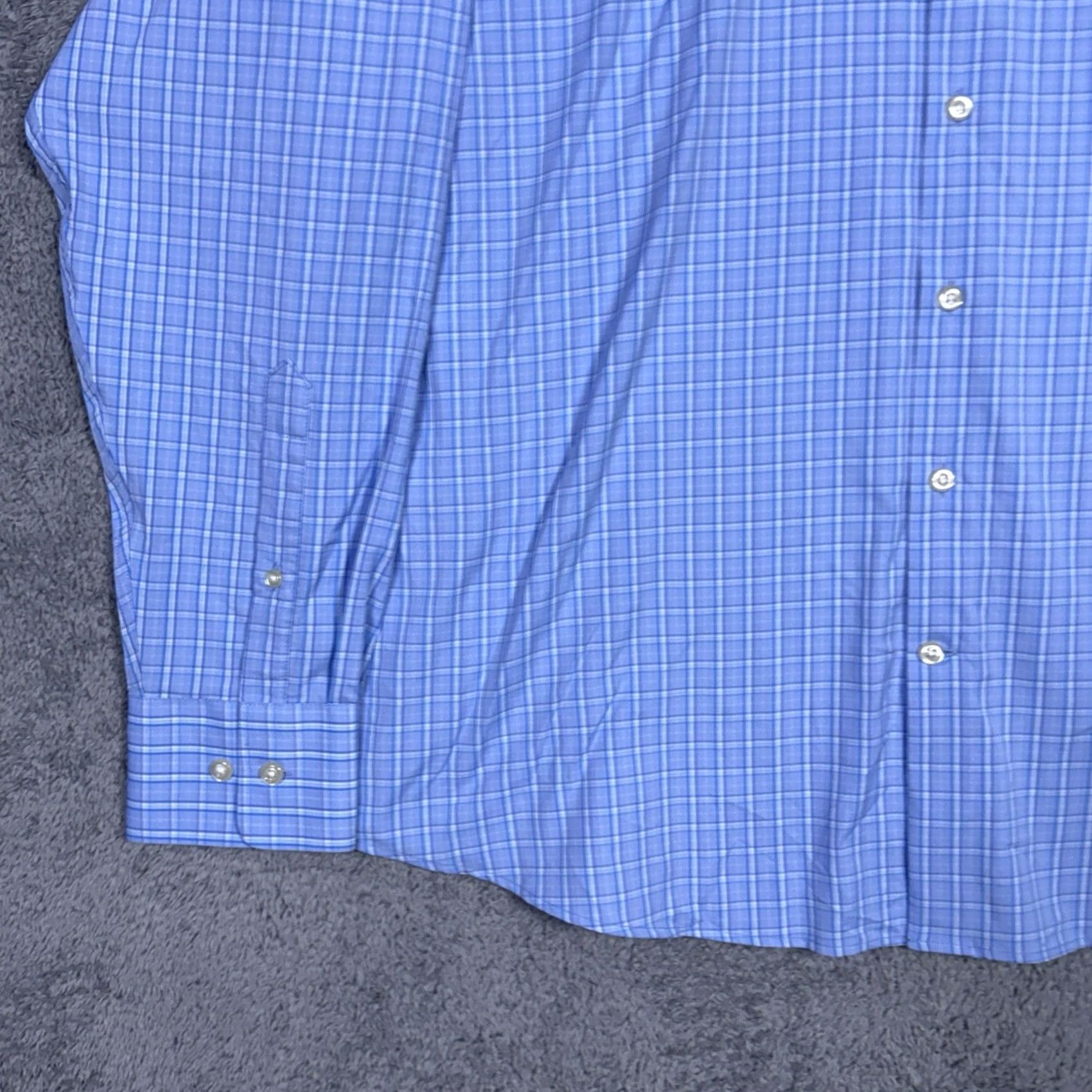 Peter Millar Peter Millar Shirt Mens 2XL Summer Comfort Performance WIndowpane Check - Luxury Size US XXL / EU 58 / 5 - 3 Thumbnail