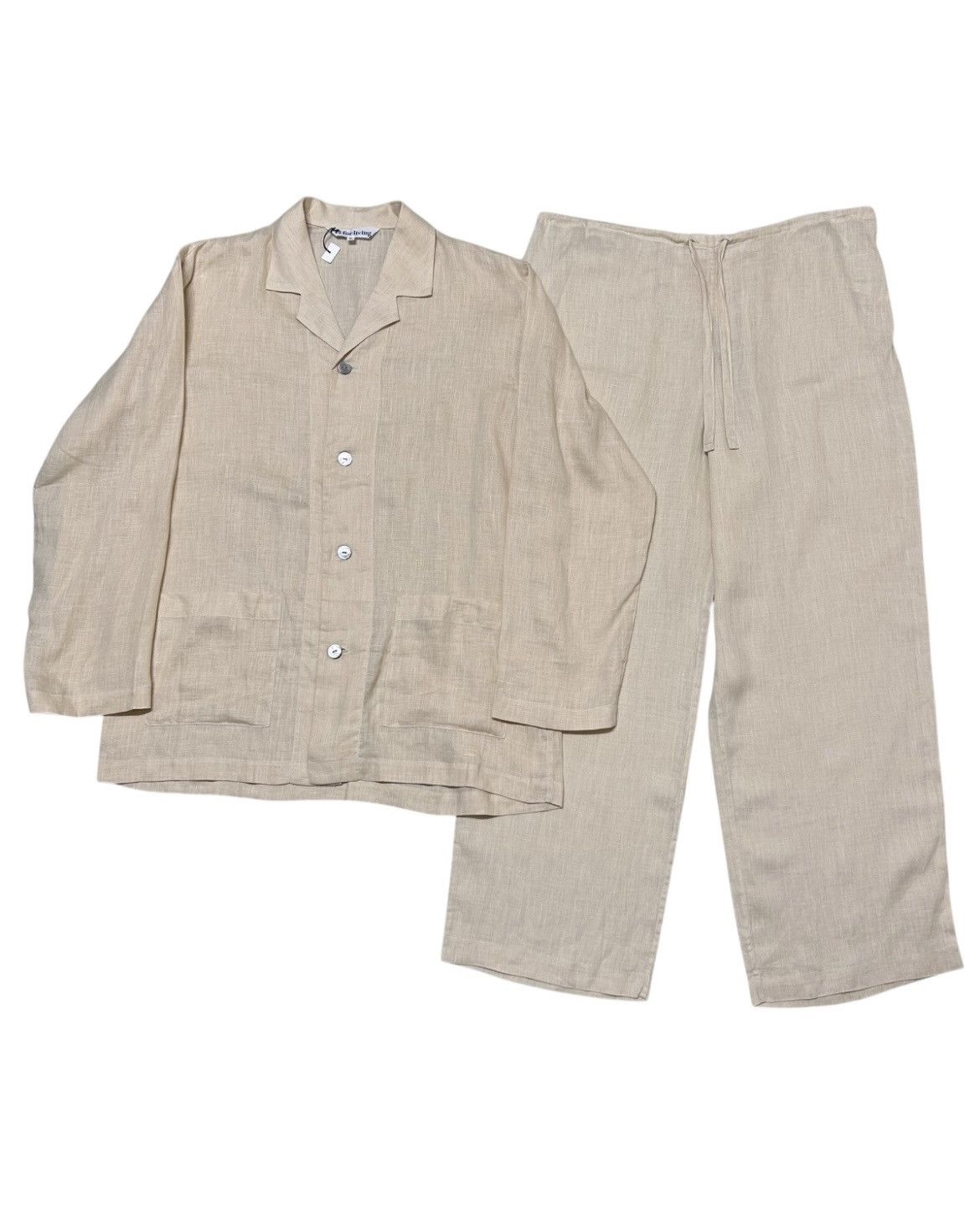 Yohji Yamamoto 739 90s Y's Yohji Yamamoto set up room wear linen vintage Size US L / EU 52-54 / 3 - 1 Thumbnail