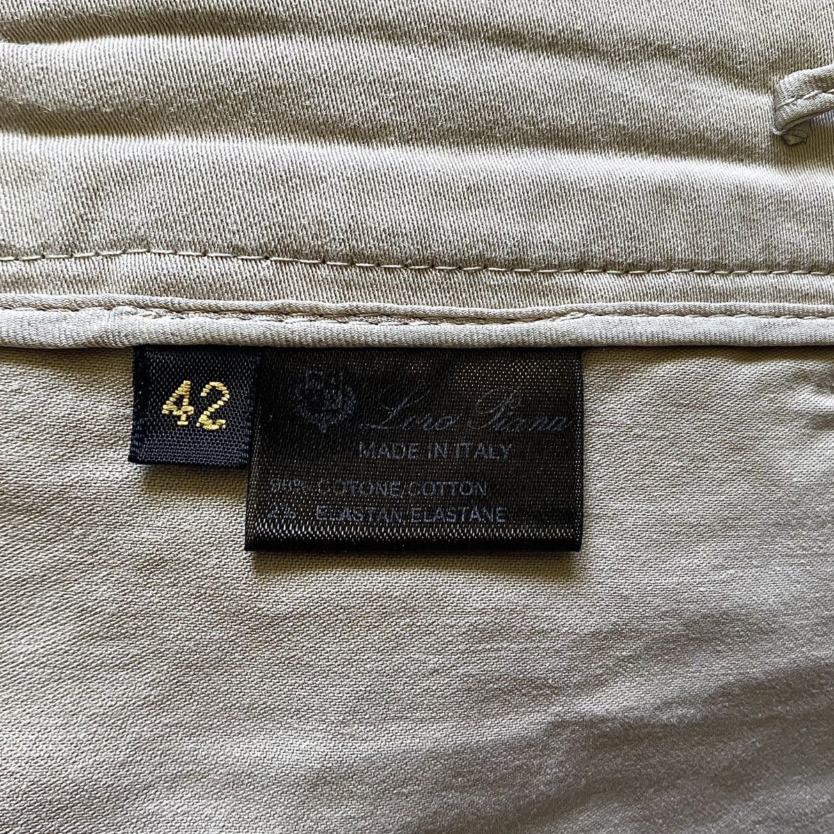 Loro Piana Women’s Loro Piana Beige Cotton Chino Pants Trousers Luxury Size 28" / US 6 / IT 42 - 18 Thumbnail
