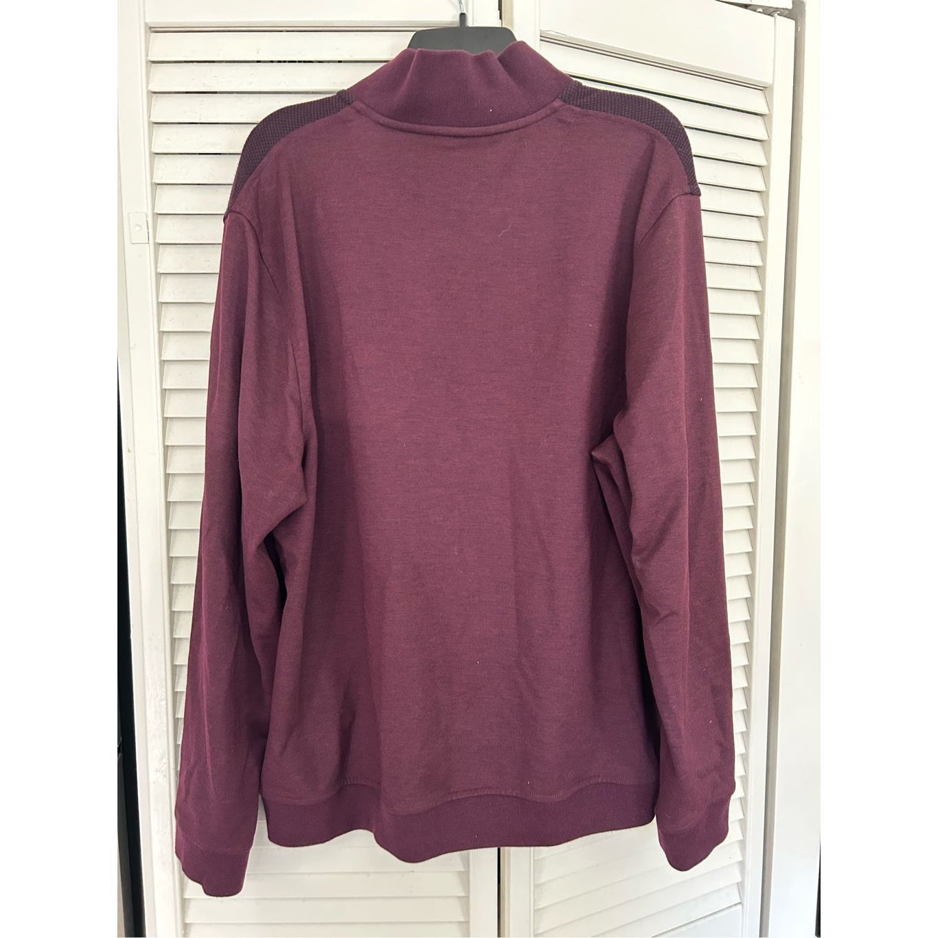 Ted Baker Ted Baker Maroon Burgundy Quarter-Zip Sweater, Ted Sz 7/ US Size US XXL / EU 58 / 5 - 8 Thumbnail