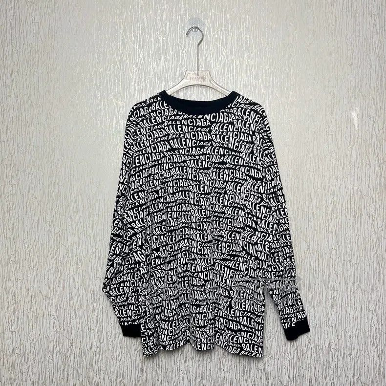 Balenciaga Balenciaga Full-print logo barrage long-sleeved shirt Size US XS / EU 42 / 0 - 1 Thumbnail