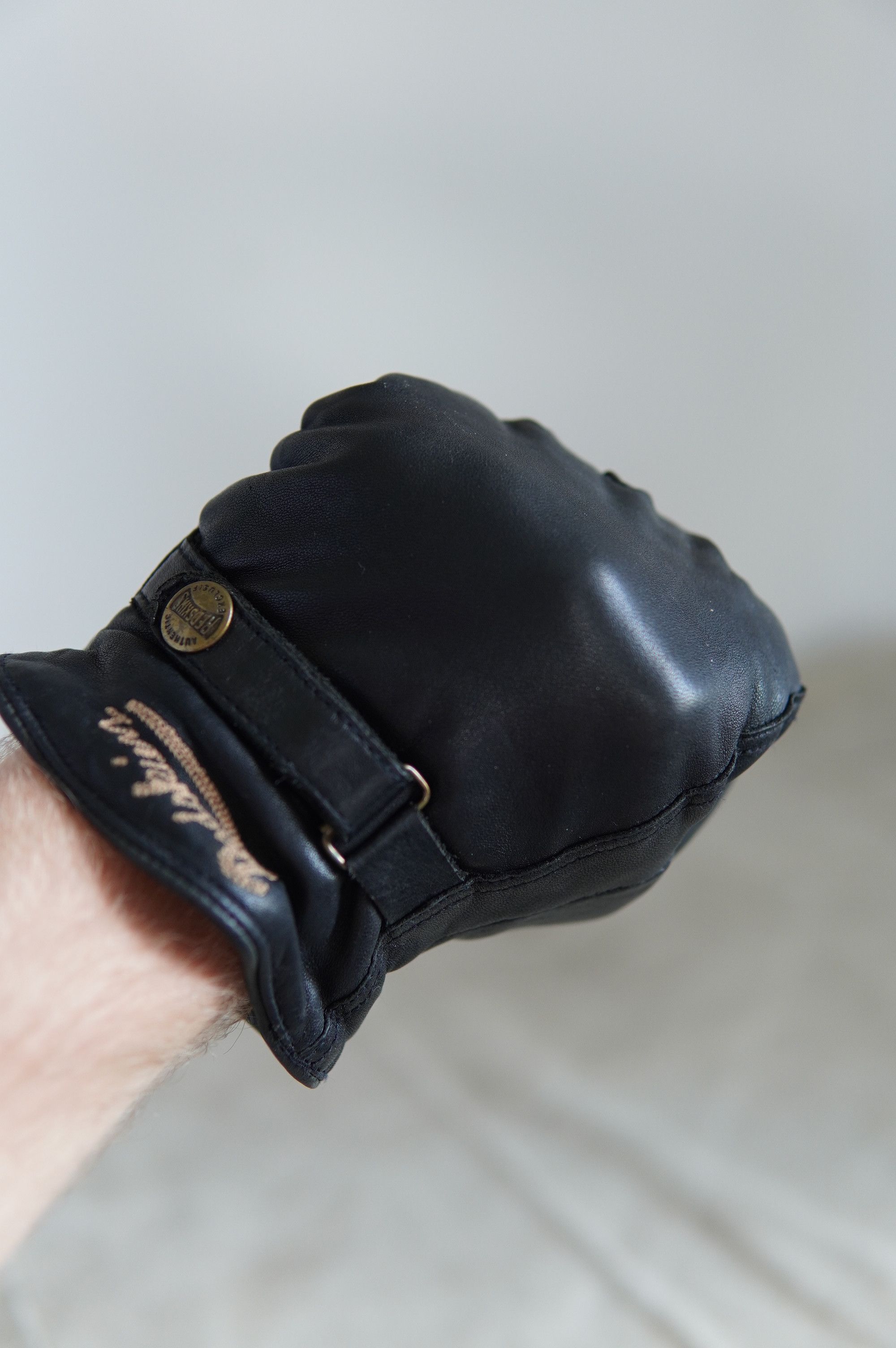 Genuine Leather Vintage Redskins Cow Leather Gloves Size ONE SIZE - 9 Thumbnail