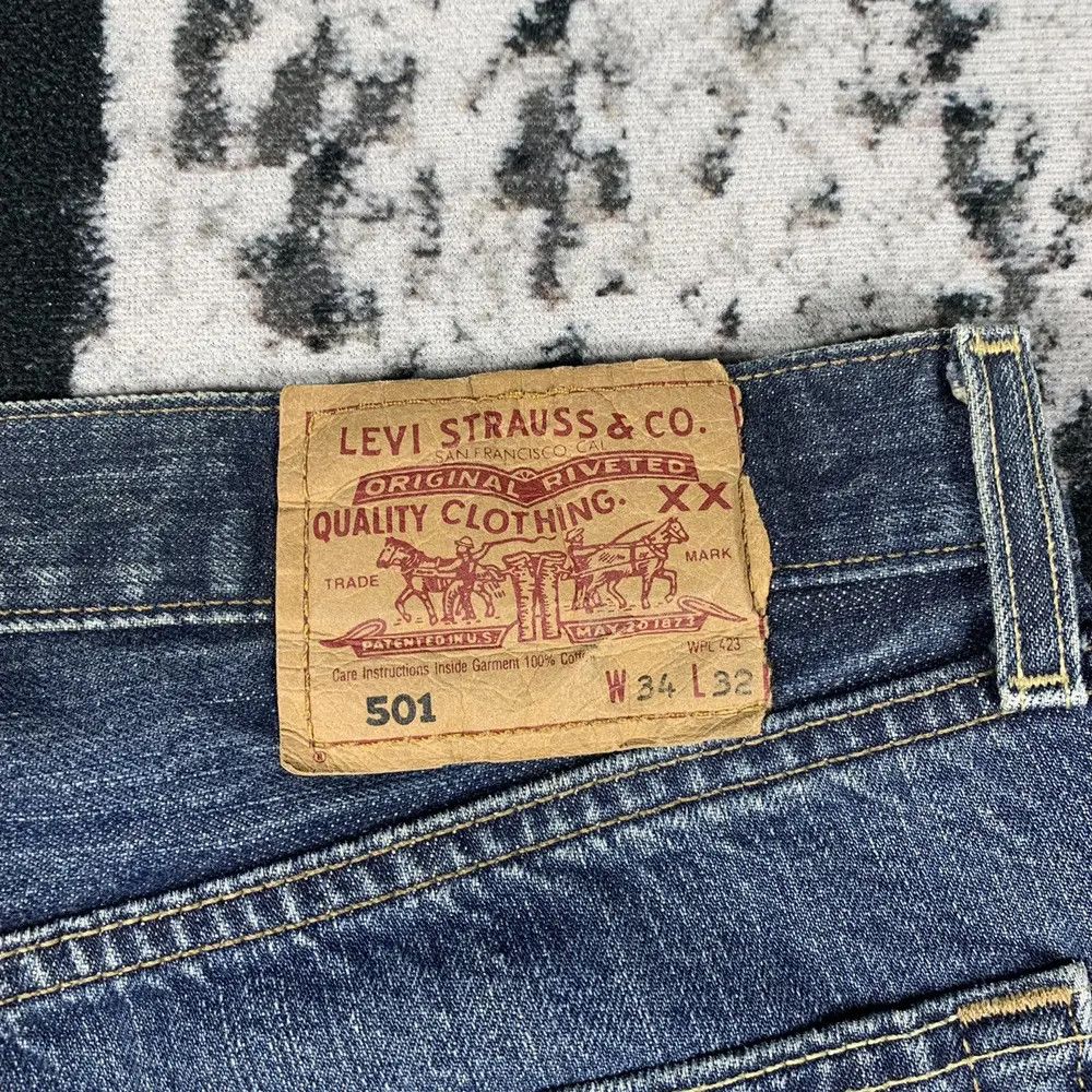Levi's × Levi's Vintage Clothing × Vintage Vintage LEVIS STRAUSS 501 W34 L32 Jeans Pants Straight 00s Size US 34 / EU 50 - 6 Thumbnail