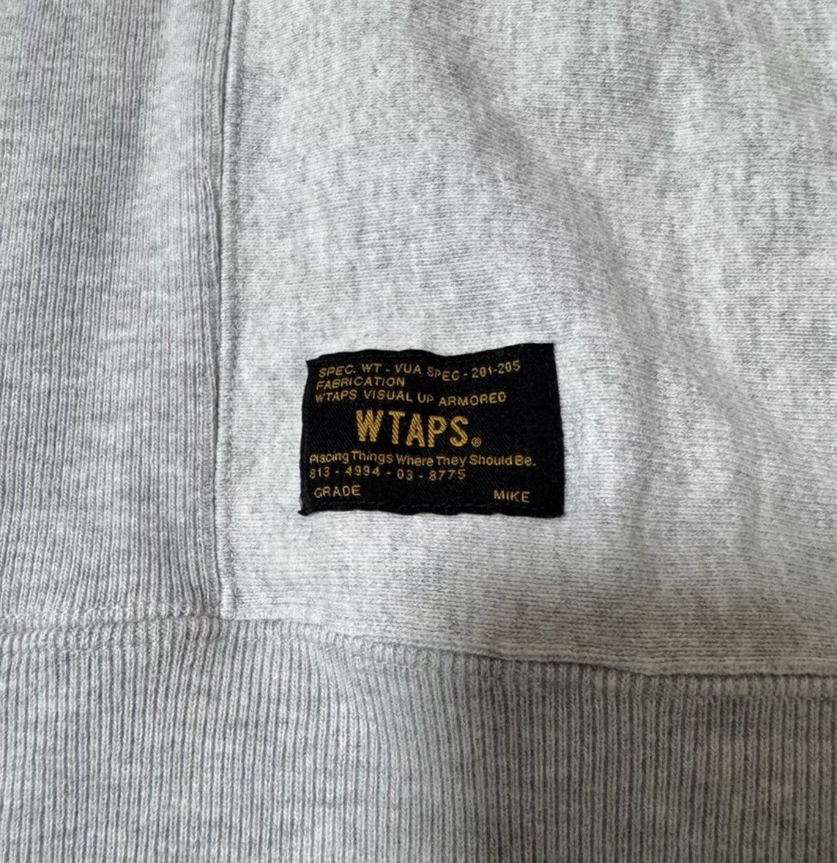 Wtaps WTAPS 17AW Design Crewneck Sweatshirt Grey Size US M / EU 48-50 / 2 - 7 Thumbnail