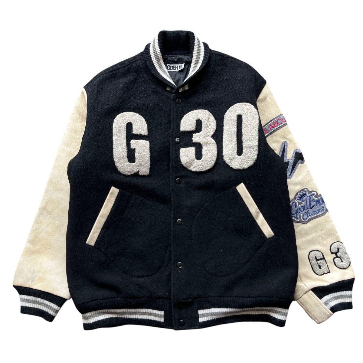 GOODENOUGH RARE VINTAGE GOOD ENOUGH CLASSIC 30G VARSITY BOMBER JACKET Size US XL / EU 56 / 4 - 3 Thumbnail