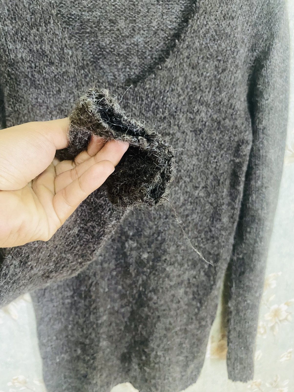GOA Natural Vintage Goa Japanese Wool Cardigan Archive Piece Size M / US 6-8 / IT 42-44 - 3 Thumbnail