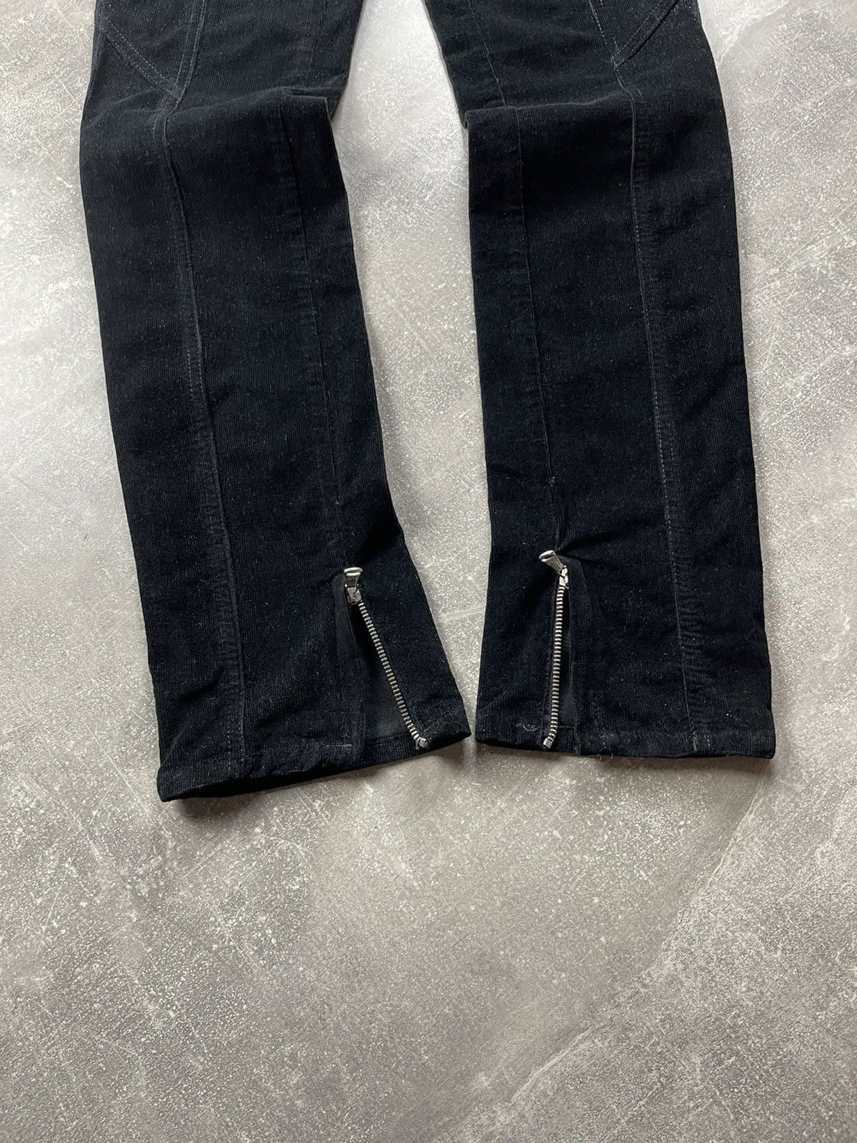 Dolce & Gabbana Dolce & Gabbana Balck Luxury Corduroy Zipper Pants Size 28" / US 6 / IT 42 - 9 Thumbnail