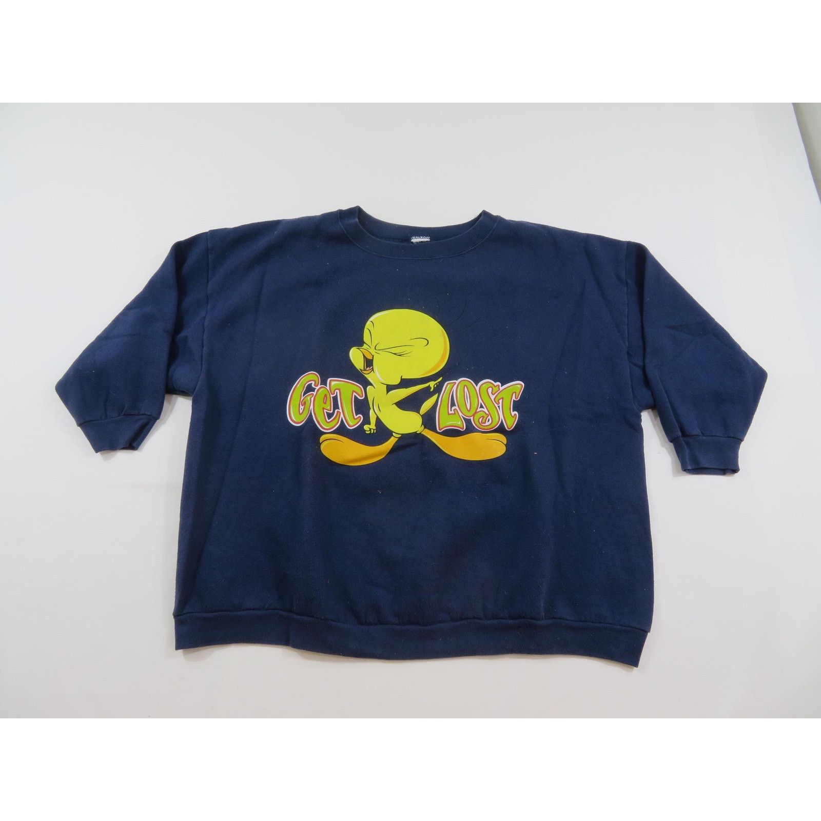 Other Tweety Bird Sweatshirt Get Lost Womens 2XL Oversized 1990s Size XXL / US 16-18 / IT 52-54 - 1 Thumbnail