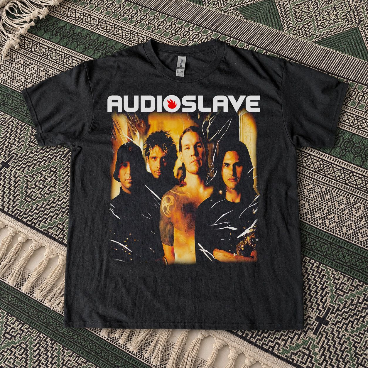 audio slave giant tシャツ　ブラック　レイジ　サウンドガーデン 00s L audio slave vtg tシャツ レイジ サウンドガーデン audioslave t