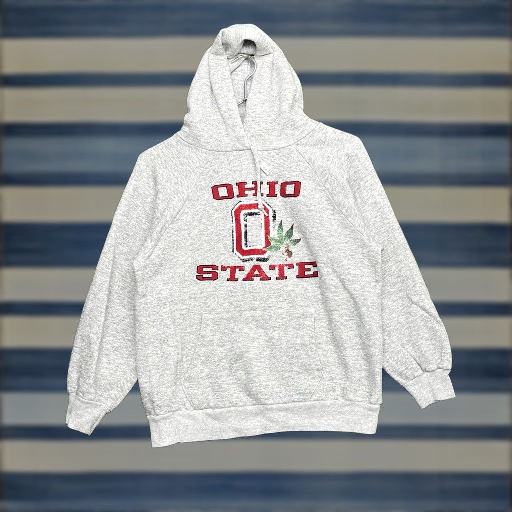Champion VINTAGE Champion Ohio State Buckeyes Hoodie Mens M Gray