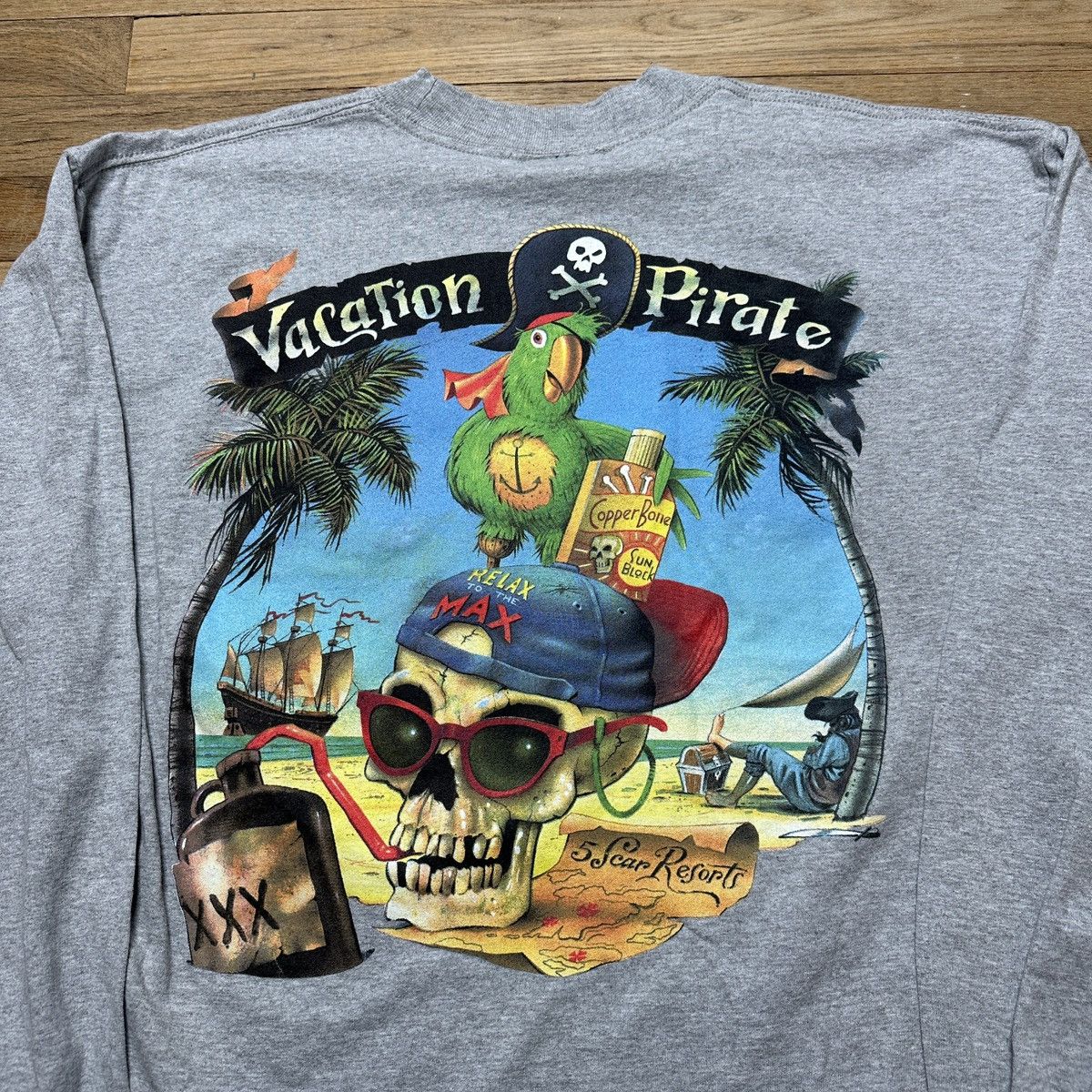 Disney × Vintage Vintage Vacation Pirate long sleeve tee Size US XL / EU 56 / 4 - 3 Thumbnail
