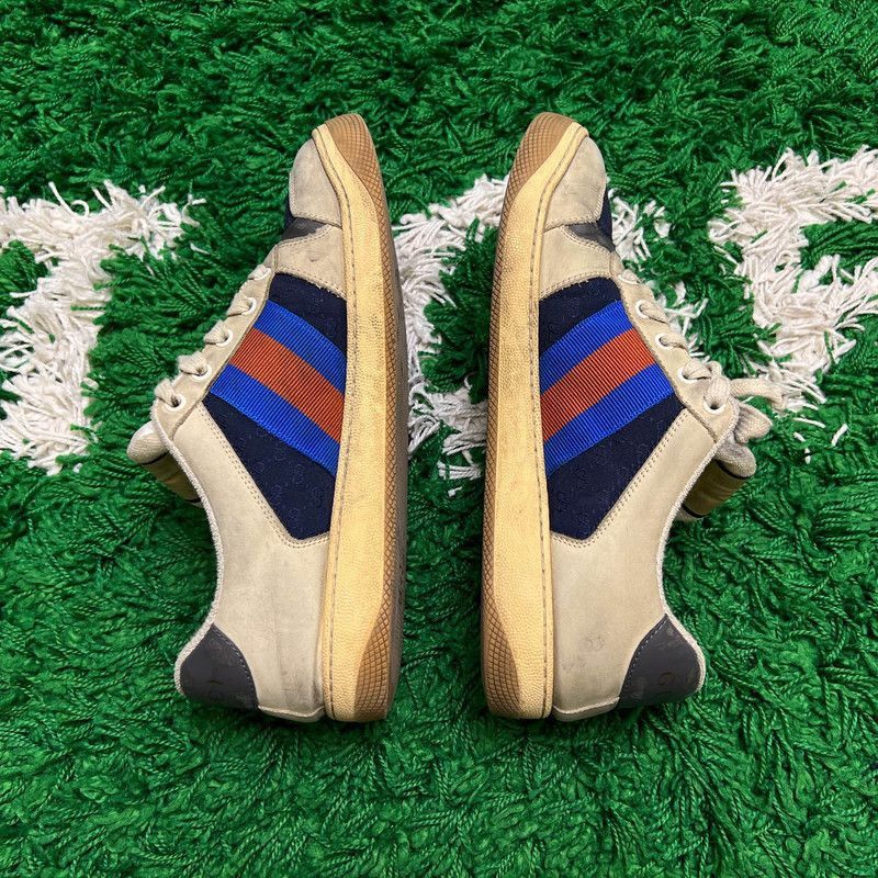 Gucci Gucci Screener Low-Top Sneakers in Gray and White - Size US 9.5 / EU 42-43 - 6 Thumbnail