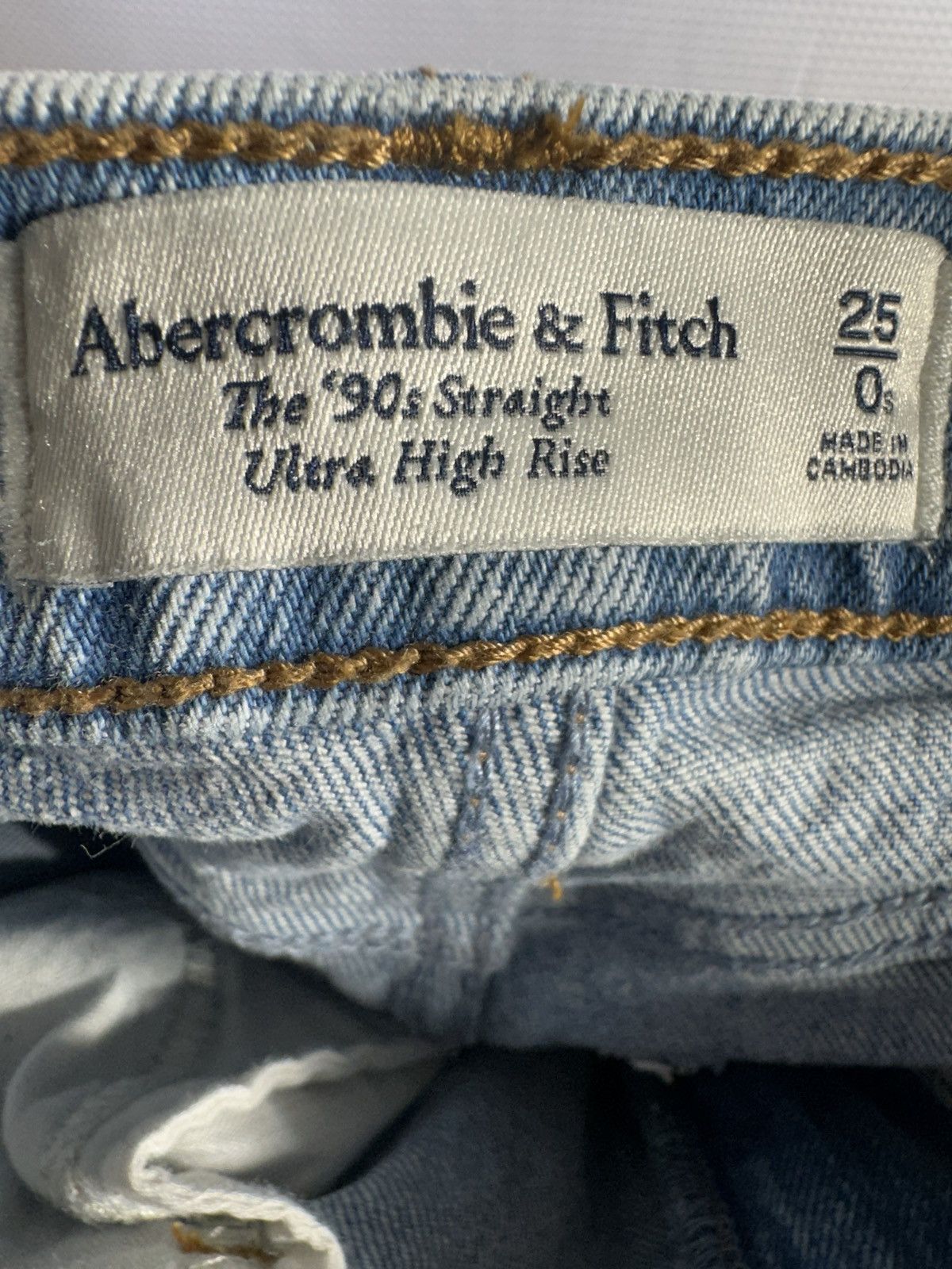 Abercrombie & Fitch Abercrombie & Fitch Straight Ultra Rise Jeans Size 25" / US 0 / IT 36 - 6 Thumbnail