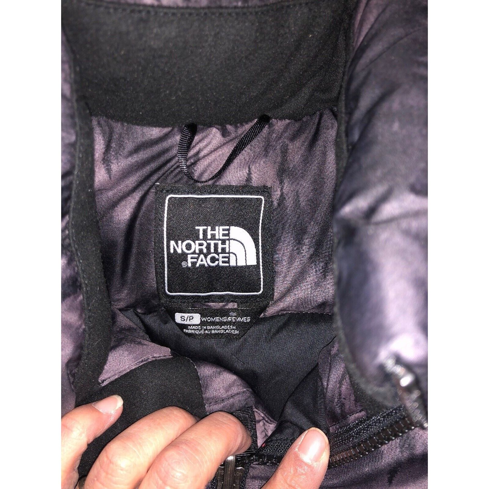 THE NORTH FACE Down 700 Vest Womens Size Small Trees Print N