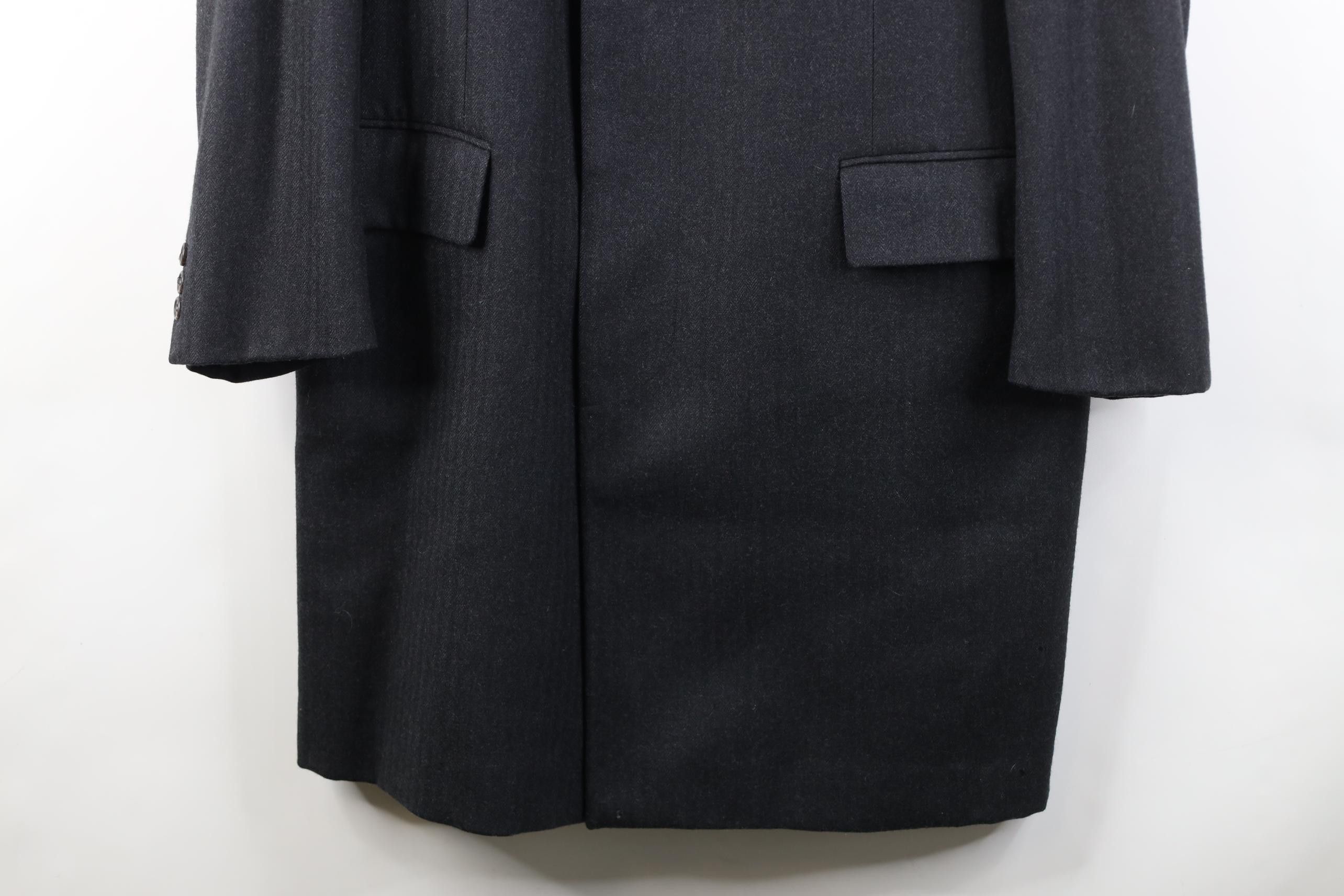 Vintage Vintage 70s Streetwear Wool Herringbone Overcoat Gray USA Size US XXL / EU 58 / 5 - 3 Thumbnail