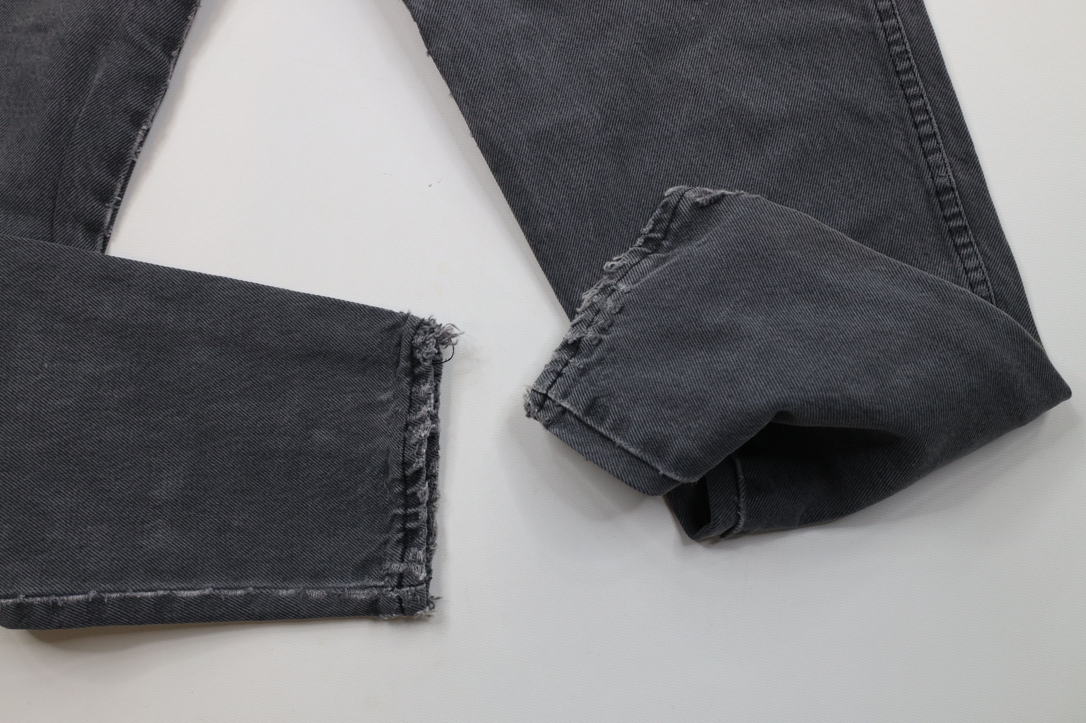 Vintage Vintage 90s Streetwear Tapered Leg Denim Jeans Black USA Size 27" / US 4 / IT 40 - 8 Thumbnail