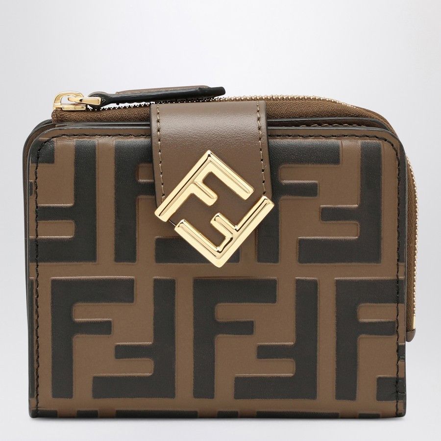 Fendi o1d2blof0824 Size: OS / Wallet With All-Over Logo in Brown Size ONE SIZE - 1 Thumbnail