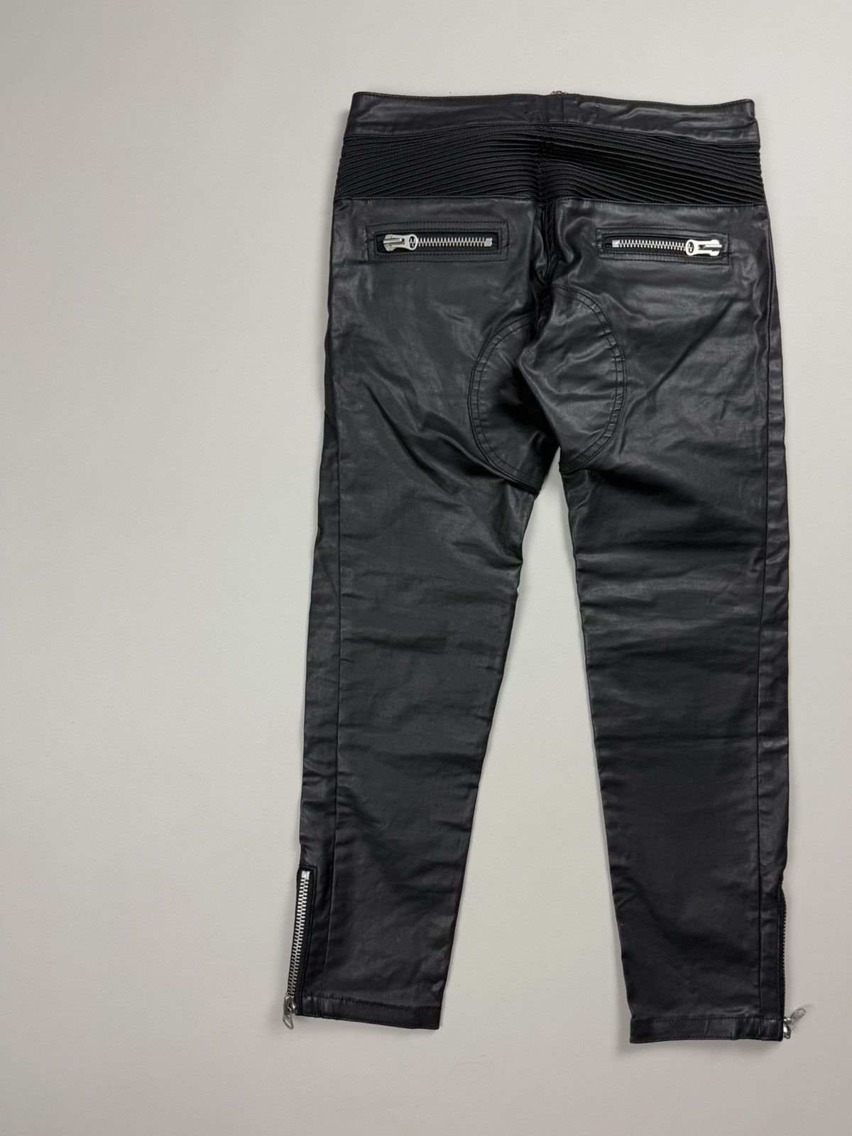 Isabel Marant Isabel Marant Pour H&M Coated Denim Biker Cropped Jeans Size 27" / US 4 / IT 40 - 18 Thumbnail