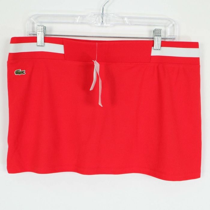 Lacoste Lacoste SPORT Tennis Skort Womens US8 F40 Red White Built In