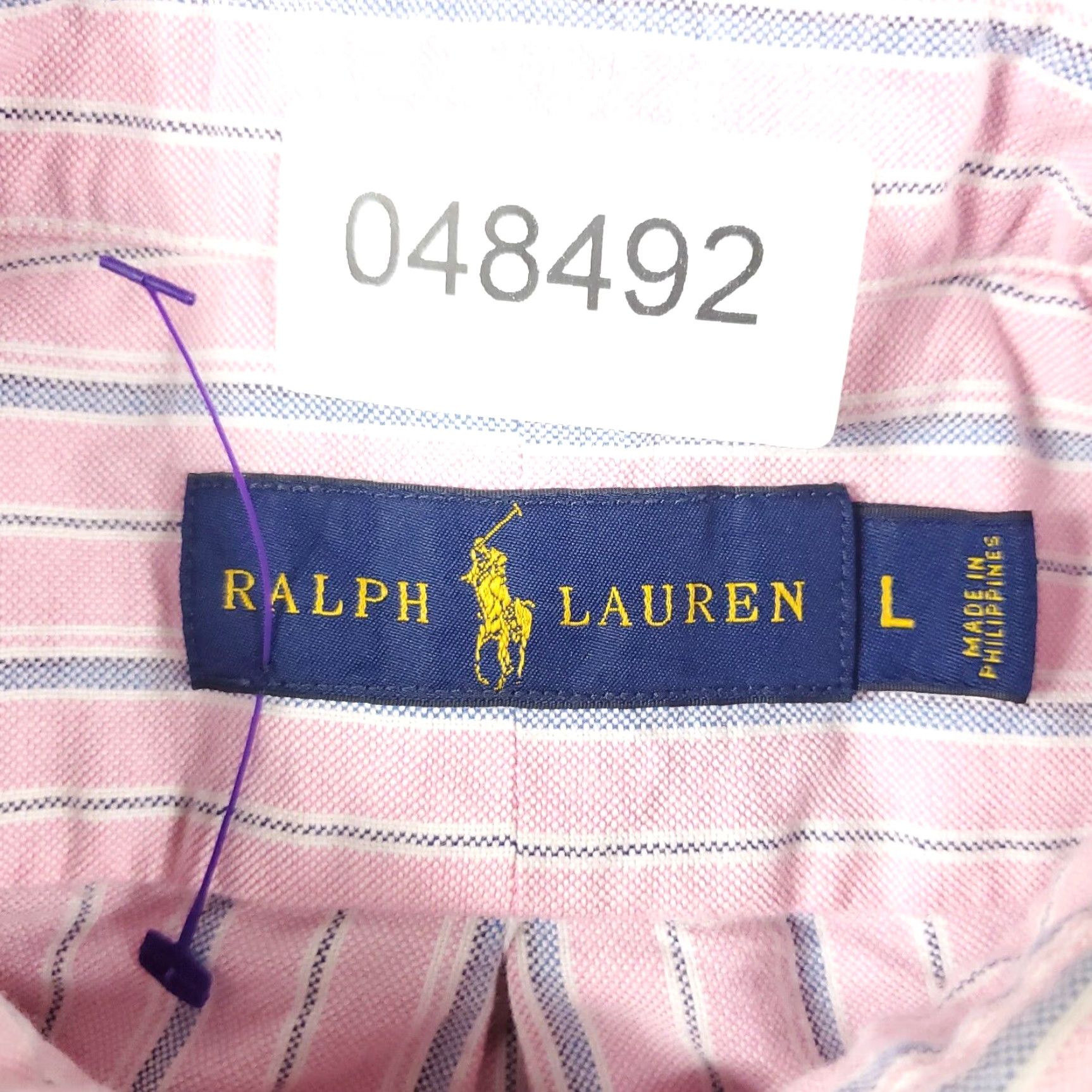 Ralph Lauren Ralph Lauren Shirt Mens Large Pink Striped Button-Up Long Sleeve Cotton Size US L / EU 52-54 / 3 - 6 Thumbnail