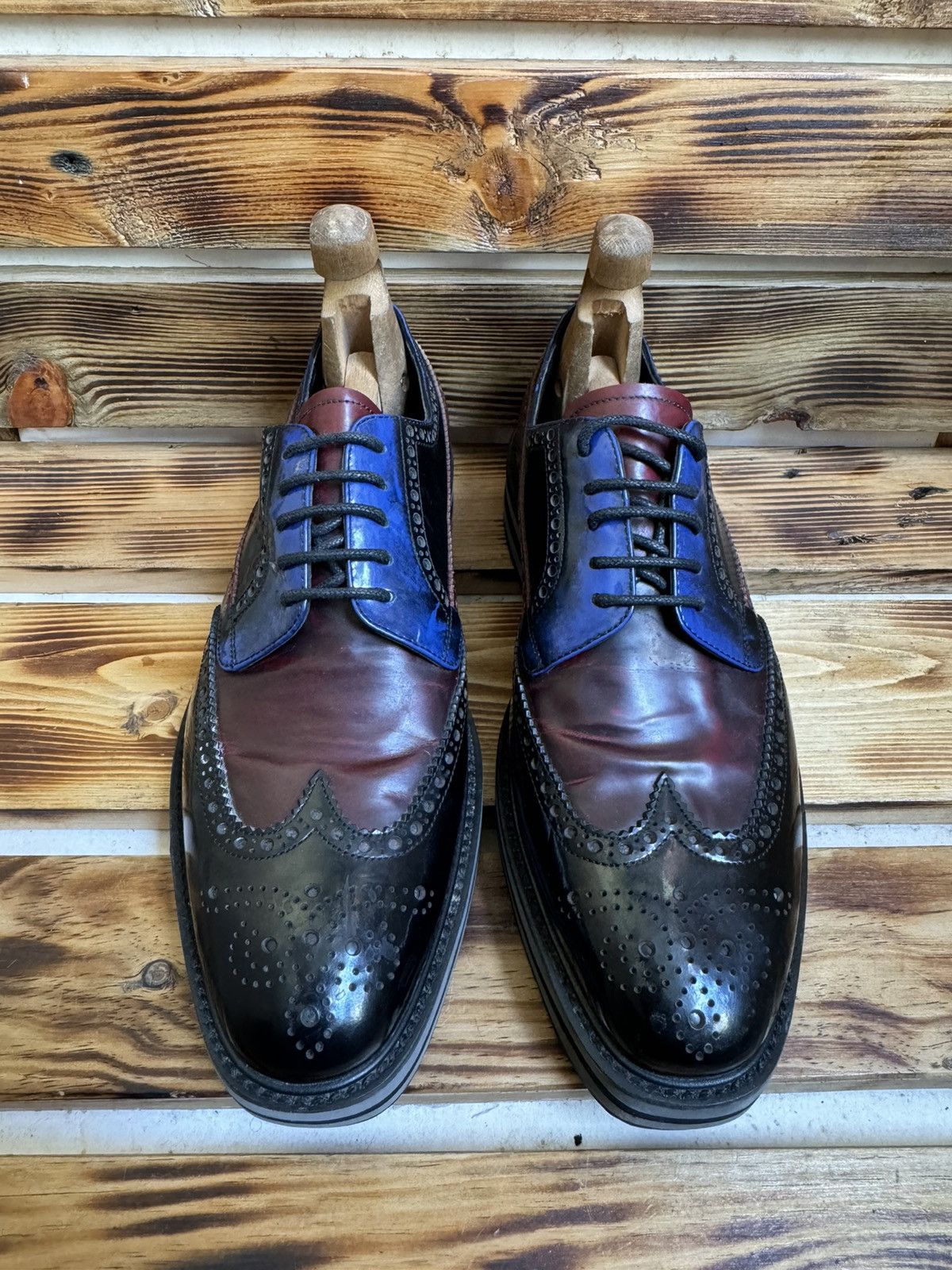Prada Brogue platform leather derby Size US 8 / EU 41 - 4 Thumbnail