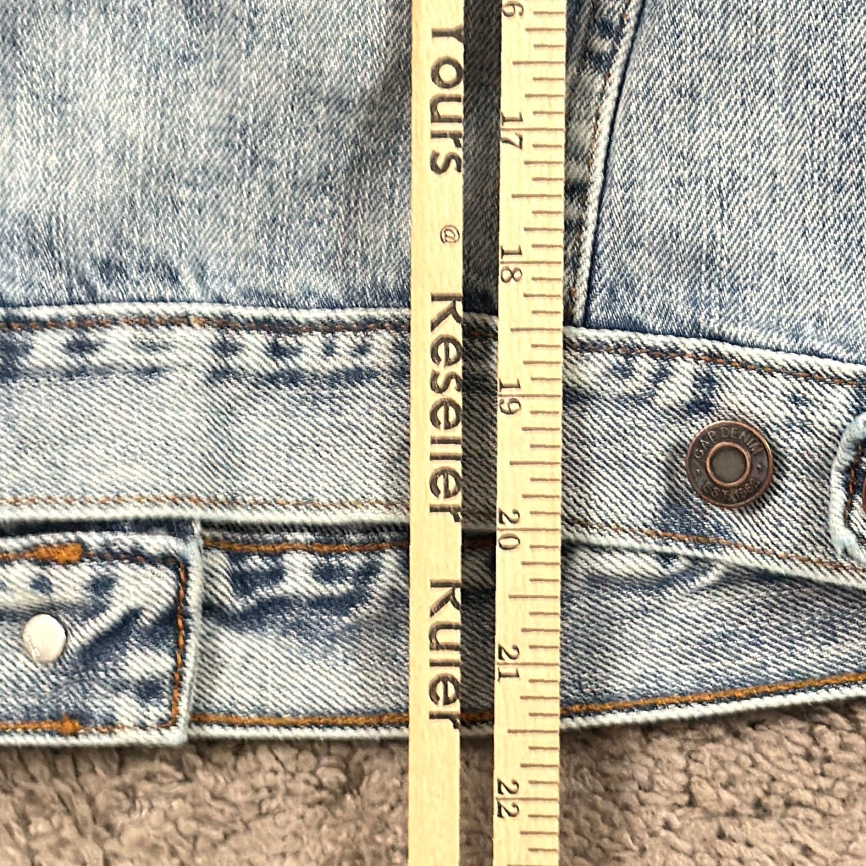 Gap VINTAGE Gap Jacket Womens S Blue Denim Light Wash Trucker 100% Cotton Casual Size S / US 4 / IT 40 - 7 Thumbnail
