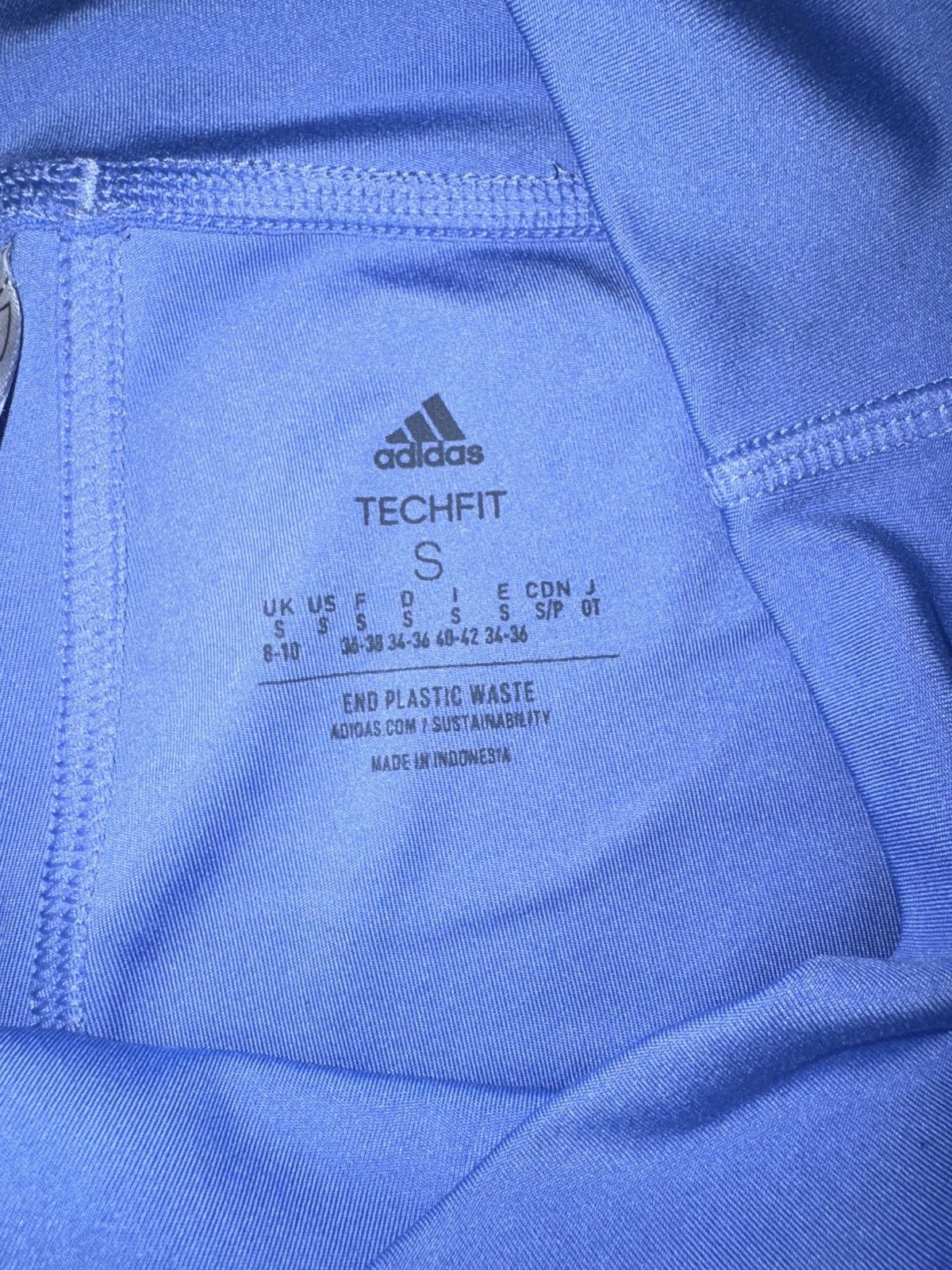 Adidas ADIDAS Women SHORTS Blue And White Stripes Size SMALL S Size 24" / US 00 / IT 34 - 2 Thumbnail