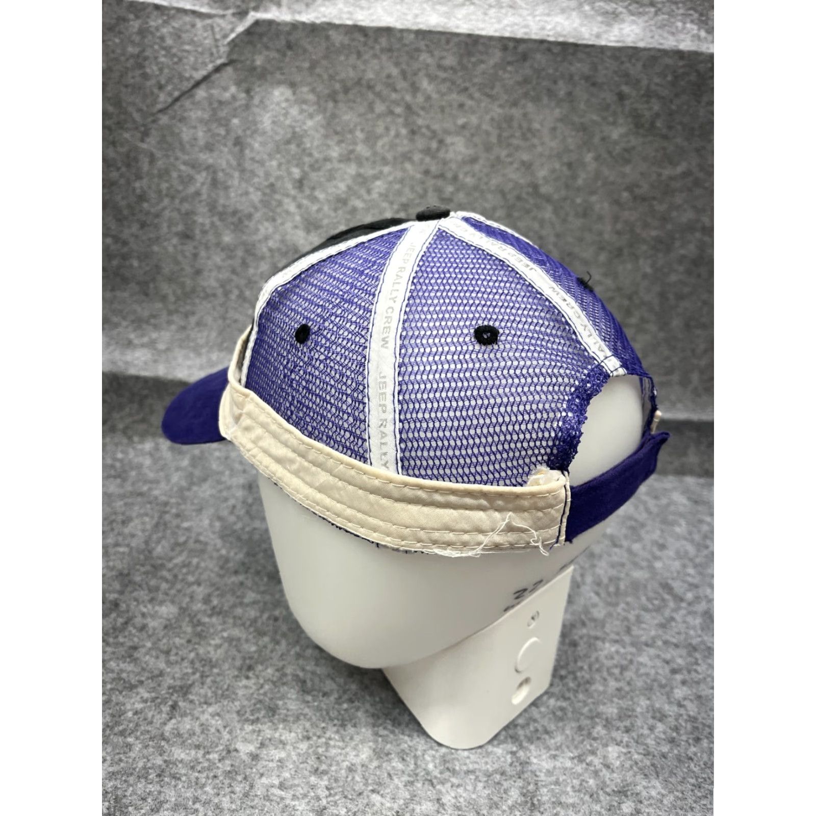 Jeep VINTAGE Jeep Rally Hat Cap Strap Back Adult One Size Purple Cotton Inside Out Y2K Size ONE SIZE - 5 Thumbnail