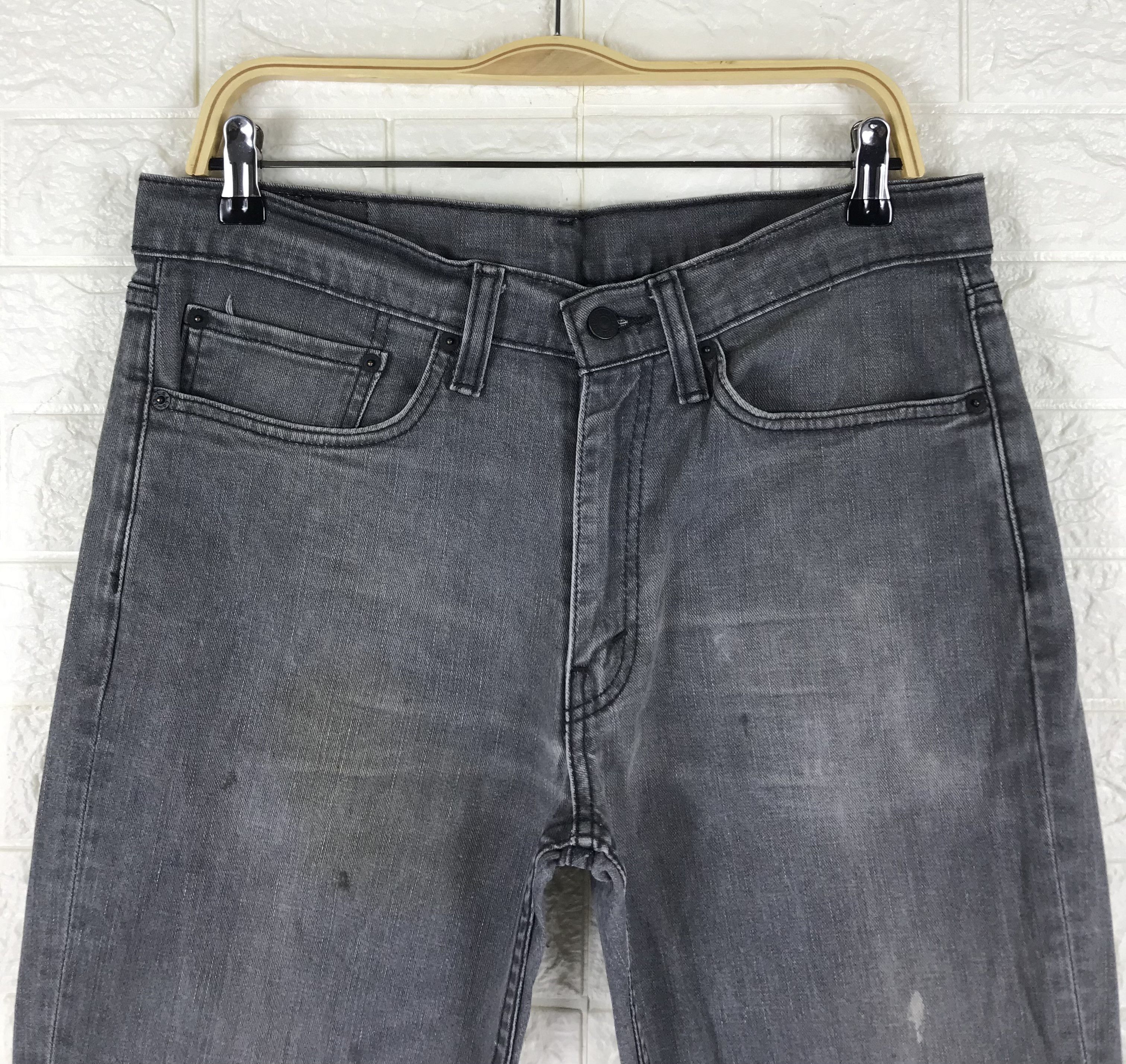 Levi's Vintage Levi's 514 Faded Black Jeans Straight Fit Denim Size US 34 / EU 50 - 2 Thumbnail