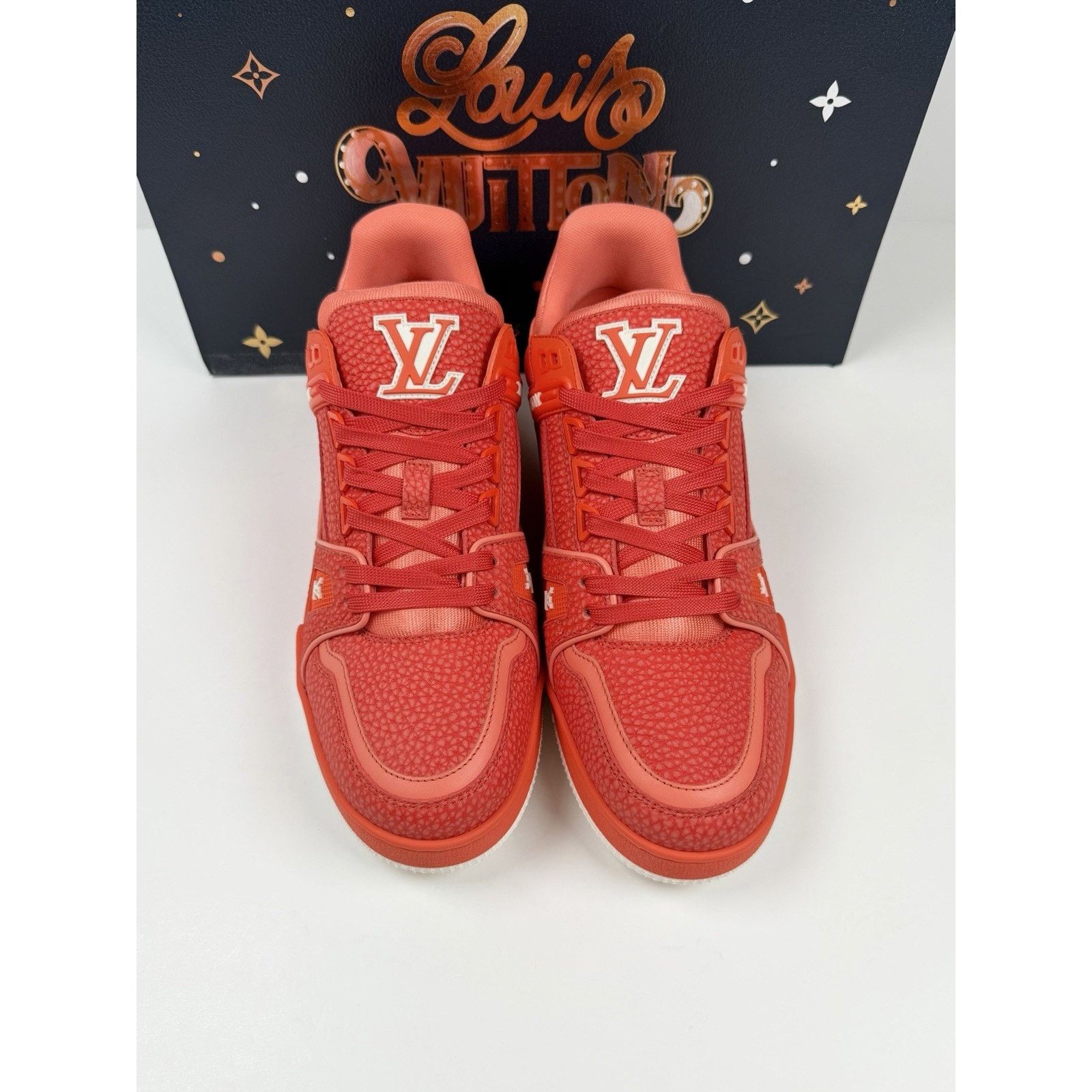 Louis Vuitton Size 6UK/7US - Louis Vuitton Orange White Trainer NEW! Size US 7 / EU 40 - 3 Thumbnail