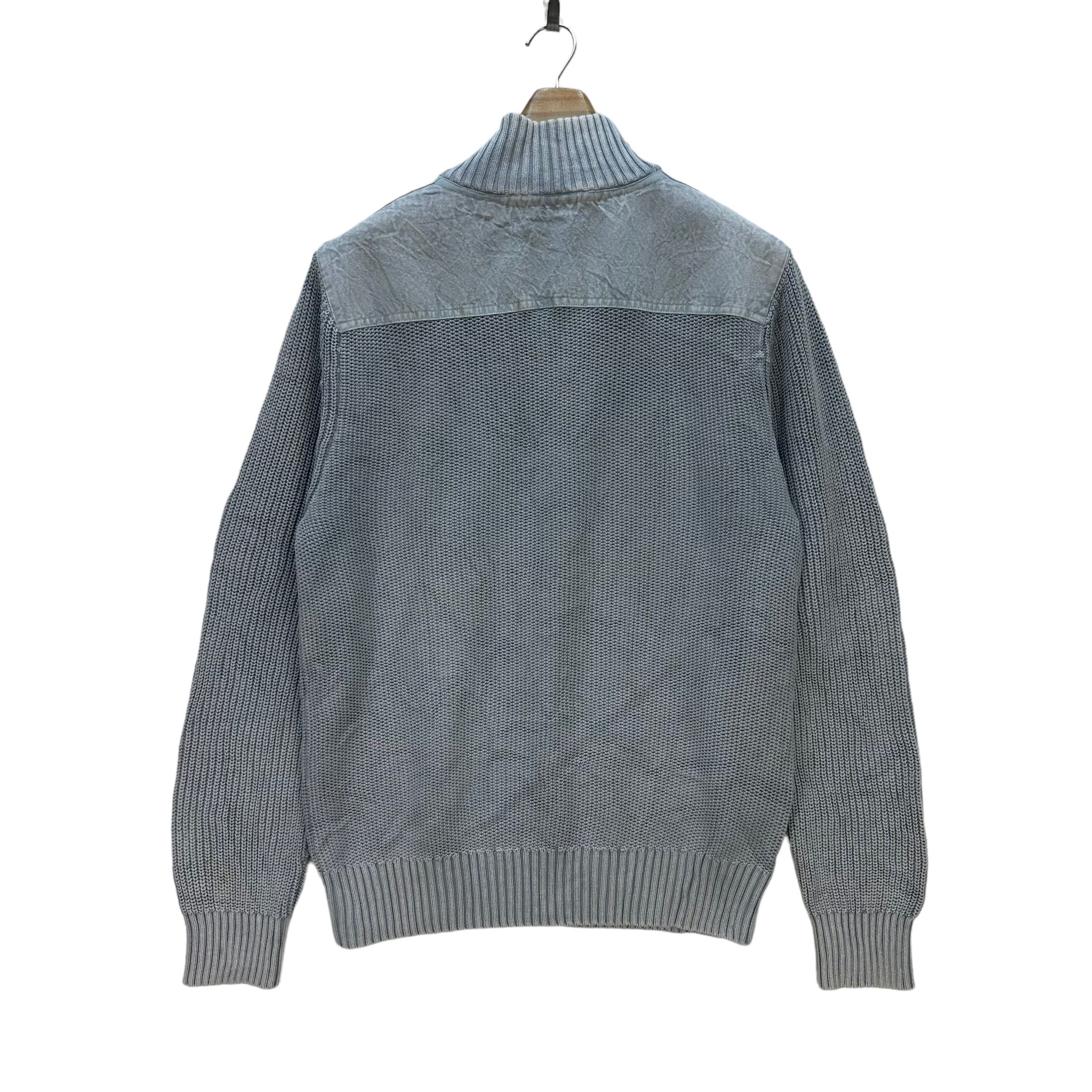 Japanese Brand LANDS' END HALF ZIP TURTLE NECK KNITTED SWEATER #8631-018 Size US L / EU 52-54 / 3 - 11 Thumbnail