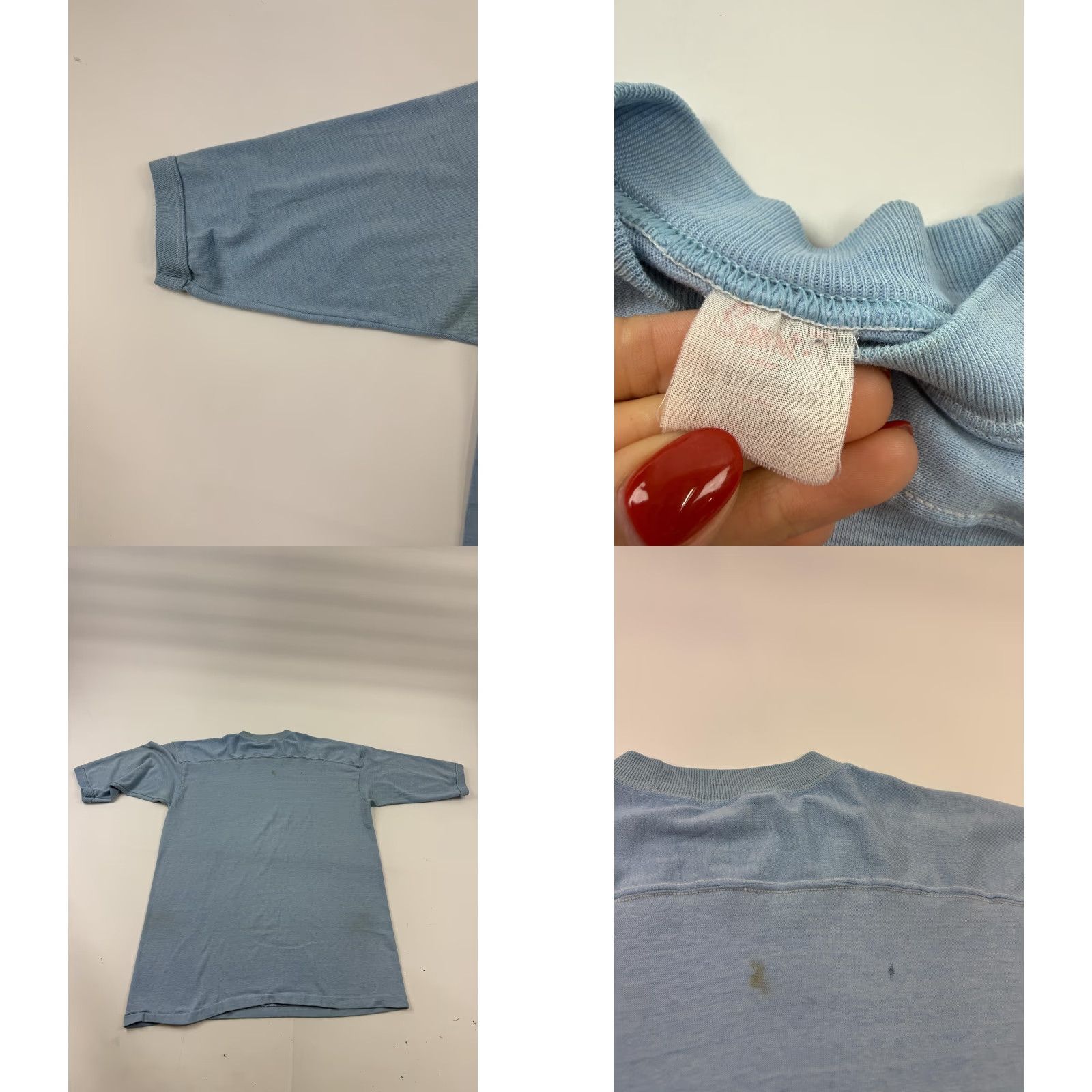 Vintage VINTAGE Stedman Shirt Mens Large Blue Blank Crewneck Short Sleeve Tee Basic Size US L / EU 52-54 / 3 - 8 Thumbnail
