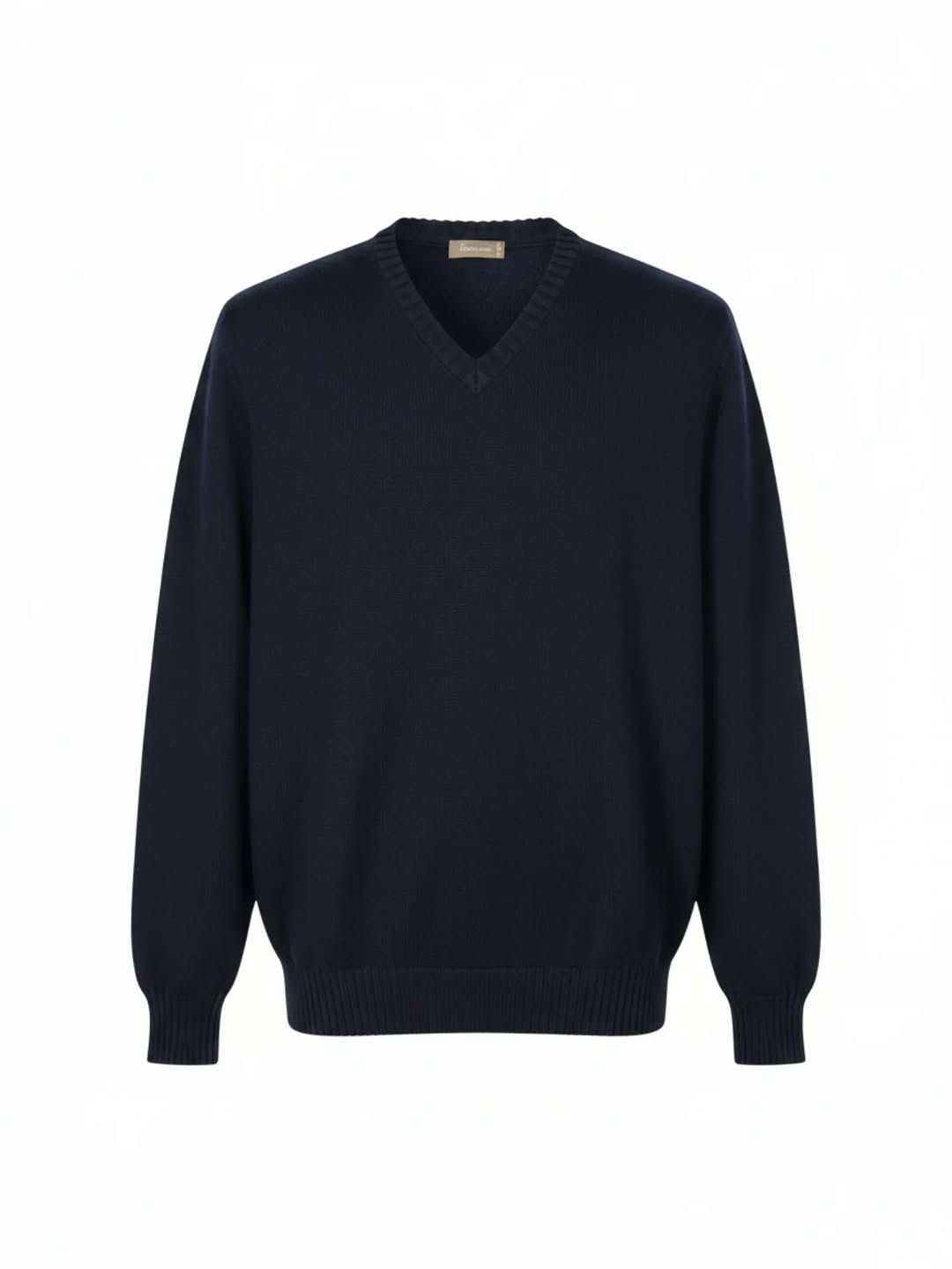 Ferrante V Neck Pure Marino Sweater For Men's