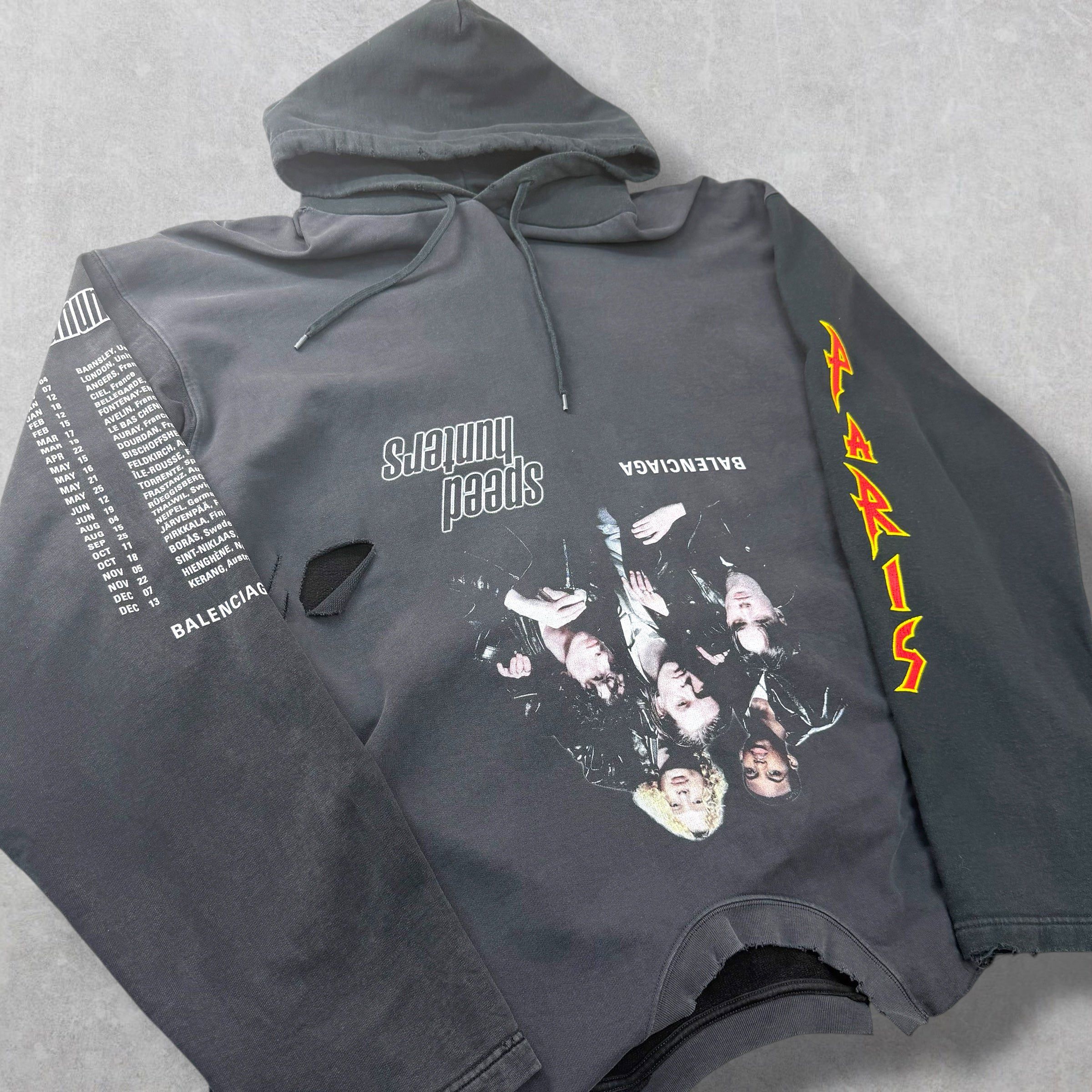 Balenciaga Balenciaga Upside Down SpeedHunters Hoodie 4 (XXL) Size US XXL / EU 58 / 5 - 3 Thumbnail