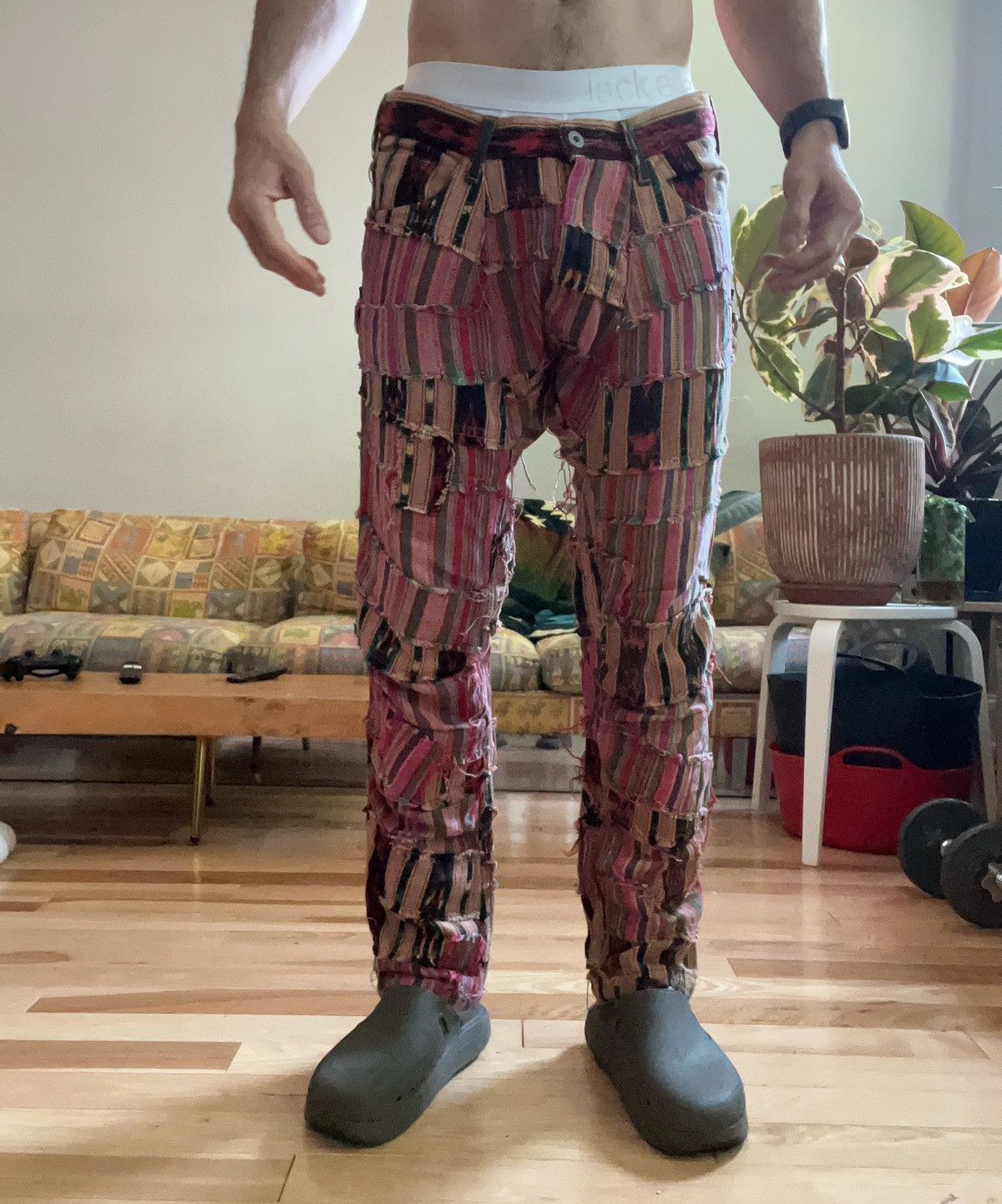 Junya Watanabe SS 2005 Junya Watanabe Patchwork Scraps Mountaineering Pants Size US 33 - 10 Thumbnail