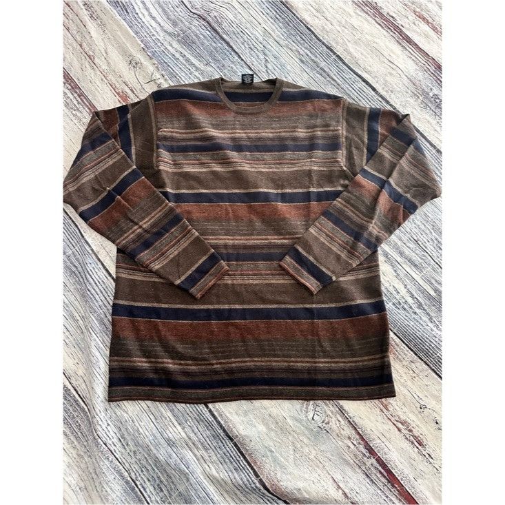 High Sierra High Sierra 100% Merino Wool Striped Crewneck Sweater-Made i Size US L / EU 52-54 / 3 - 2 Thumbnail