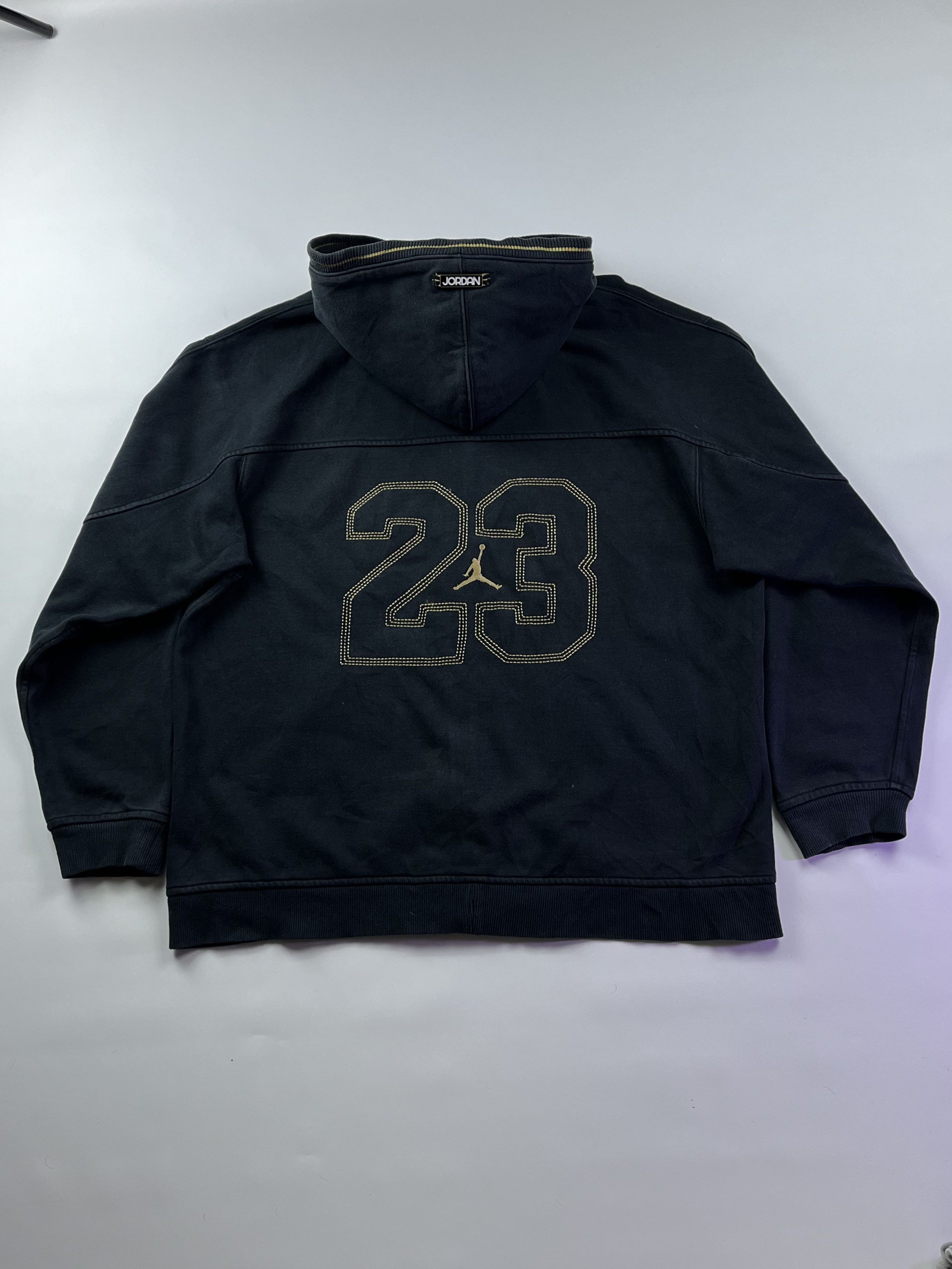 Jordan Brand × Nike 90s Jordan Big Logo Vintage Zip Hoodie Size US XL / EU 56 / 4 - 1 Thumbnail