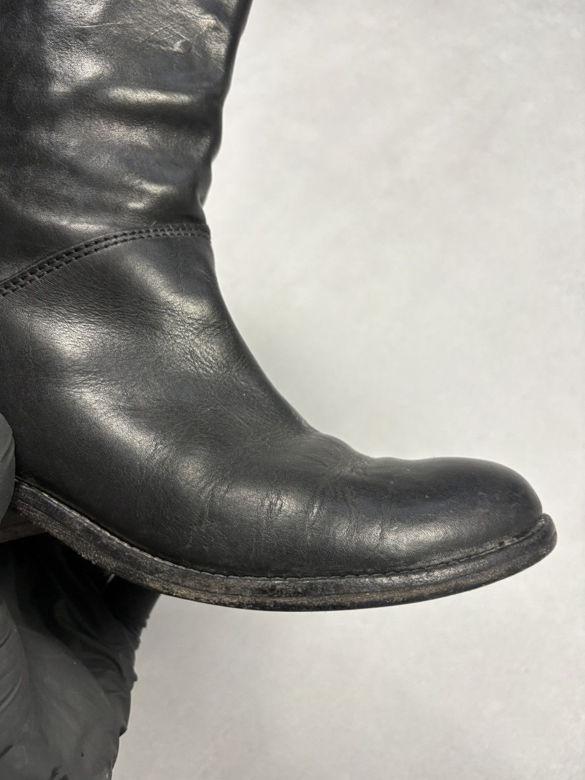 MoMA MOMA Distressed Leather Back Lace Combat Boots Avant Garde Size US 7 / IT 37 - 7 Thumbnail