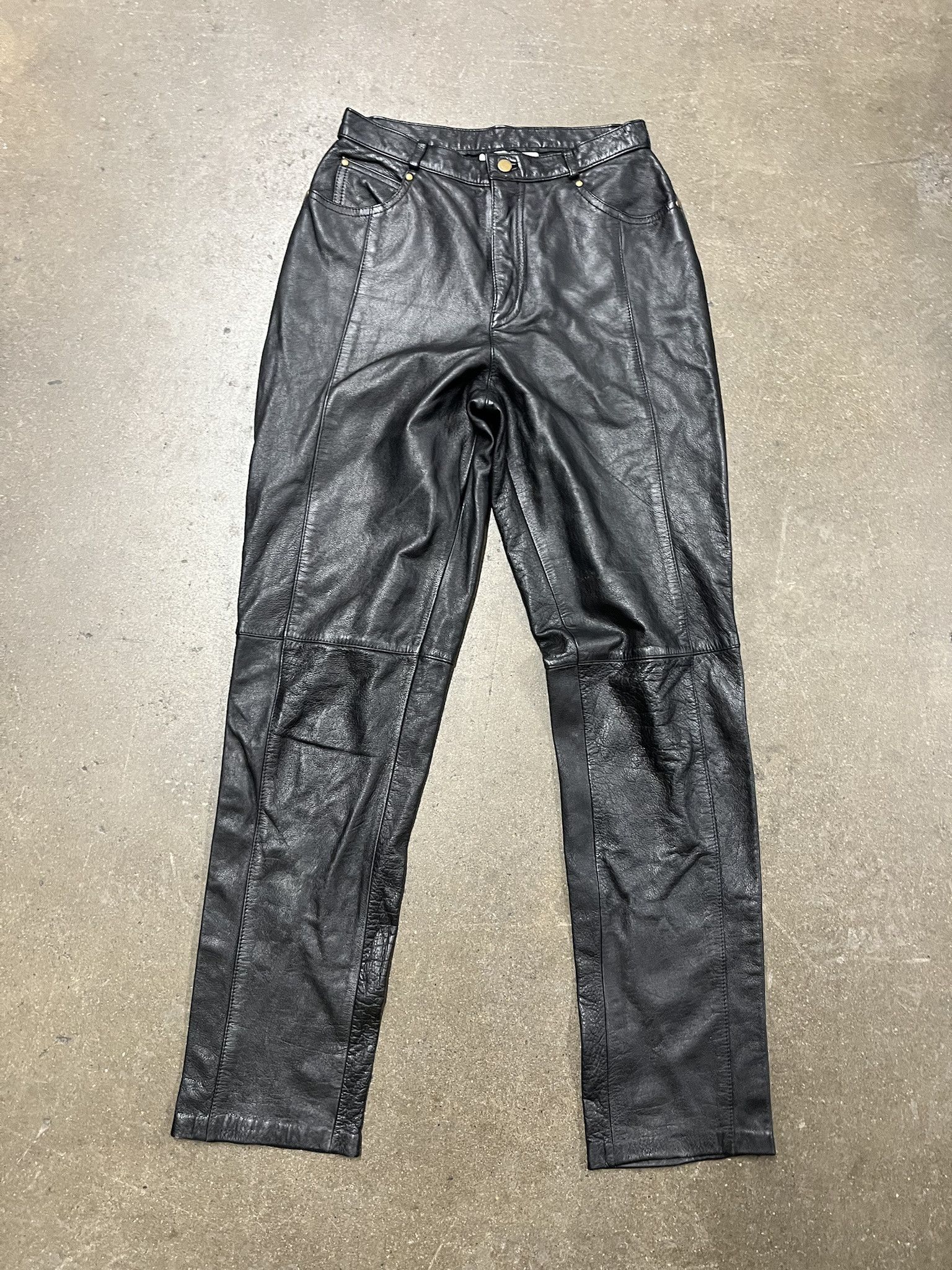 Vintage Vintage 2000s Leather Pants Size 36x30.5 Size US 26 / EU 42 - 1 Thumbnail