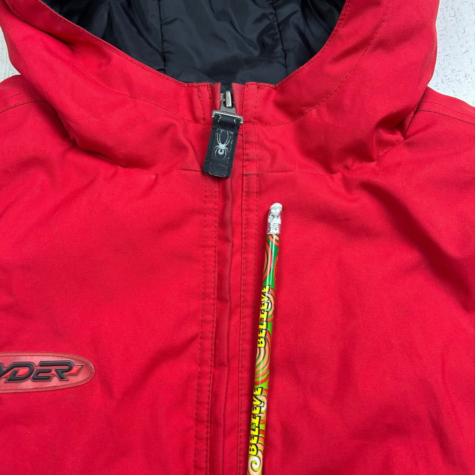 Spyder × Vintage Vintage 90s Spyder Rare Red Big Logo Snowboarding Jacket Size L / US 10 / IT 46 - 12 Thumbnail
