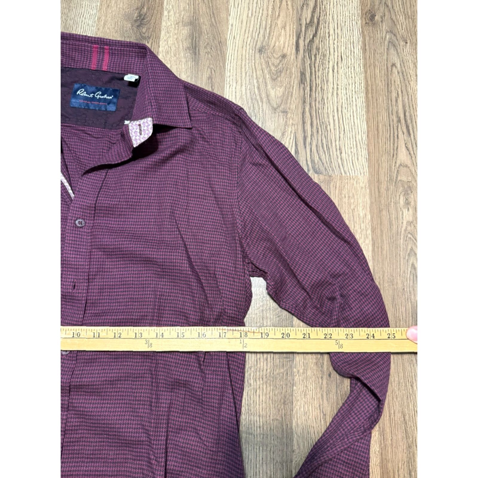 Robert Graham Robert Graham Shirt Men Small Red Button-Up Long Sleeve Tailored Fit Size US S / EU 44-46 / 1 - 7 Thumbnail