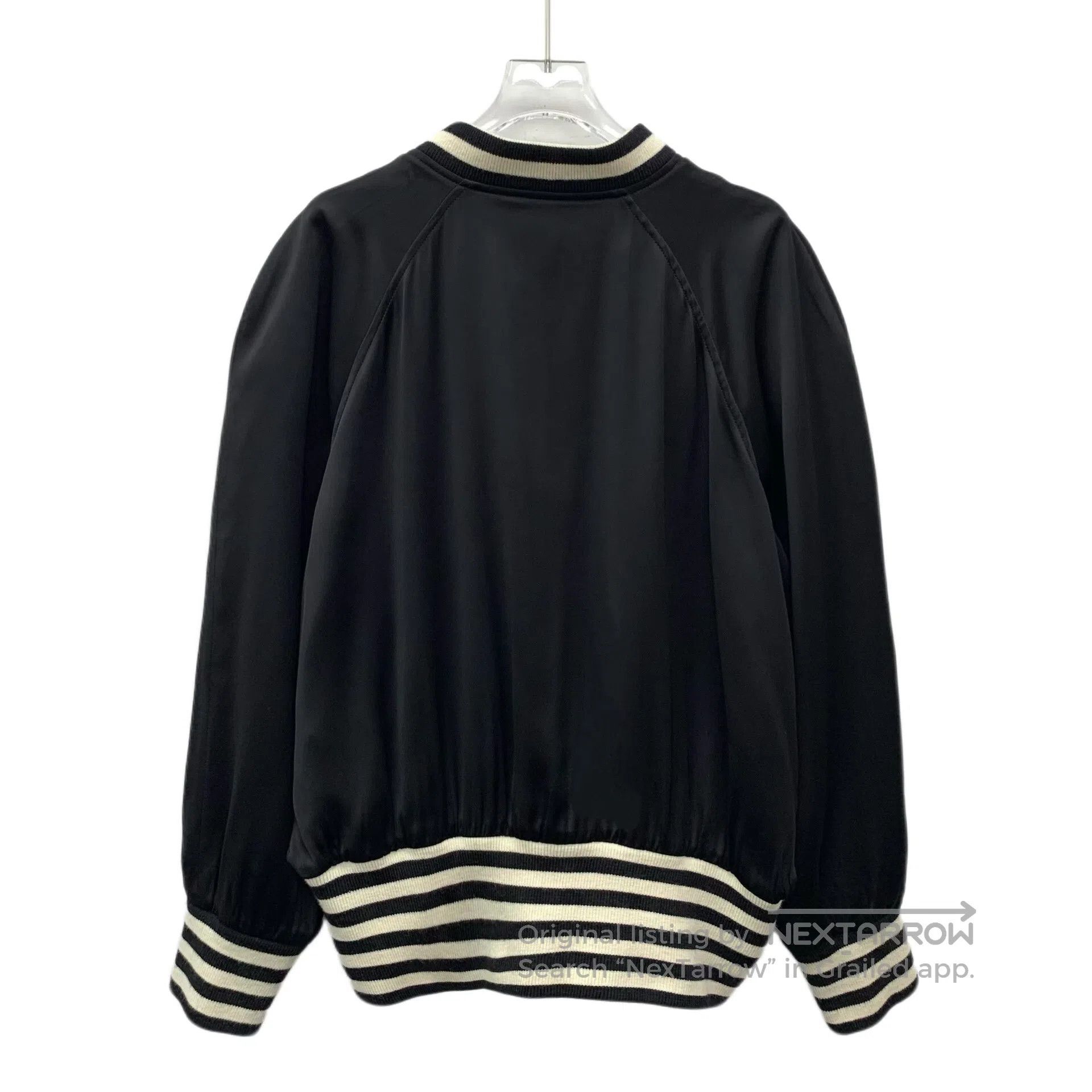 Celine Celine Black palm tree stud design satin stand collar zipp Size US M / EU 48-50 / 2 - 2 Thumbnail